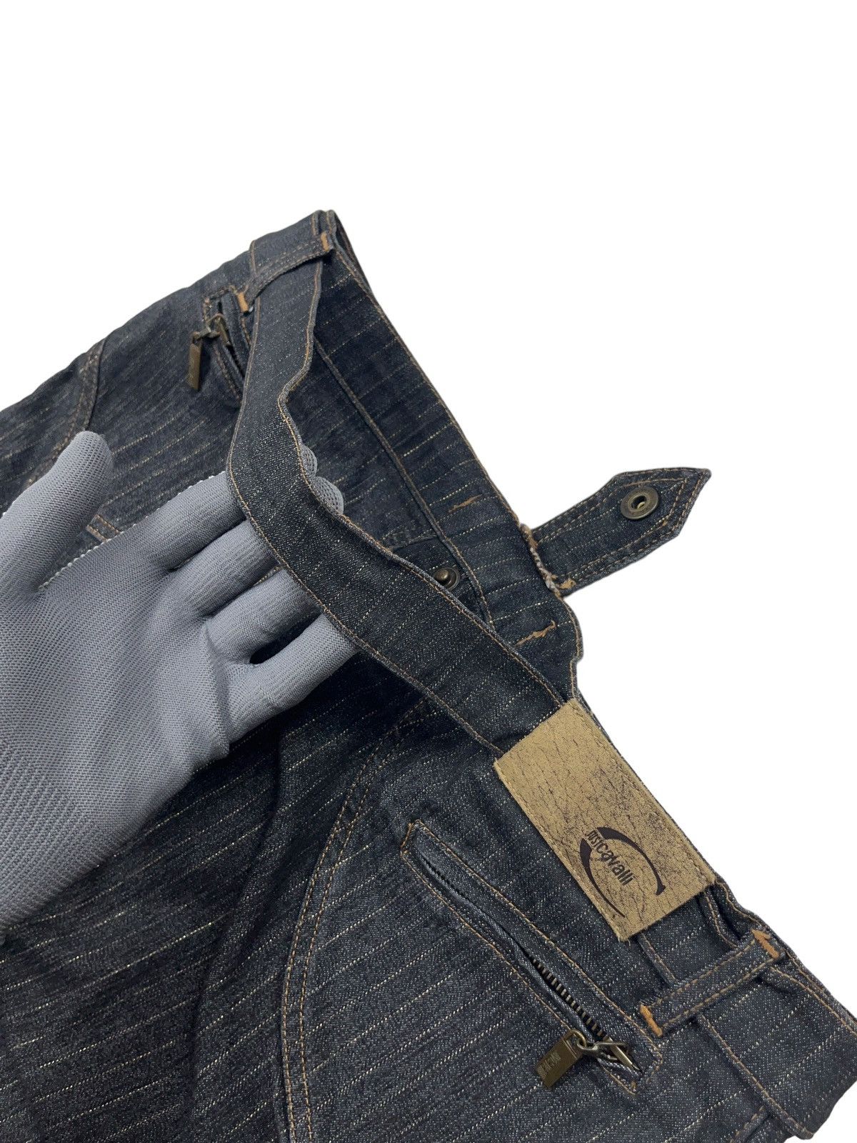 Just Cavalli Vintage y2k Just Cavalli Denim Skirt Ed Hardy Style Size 30" / US 8 / IT 44 - 11 Thumbnail