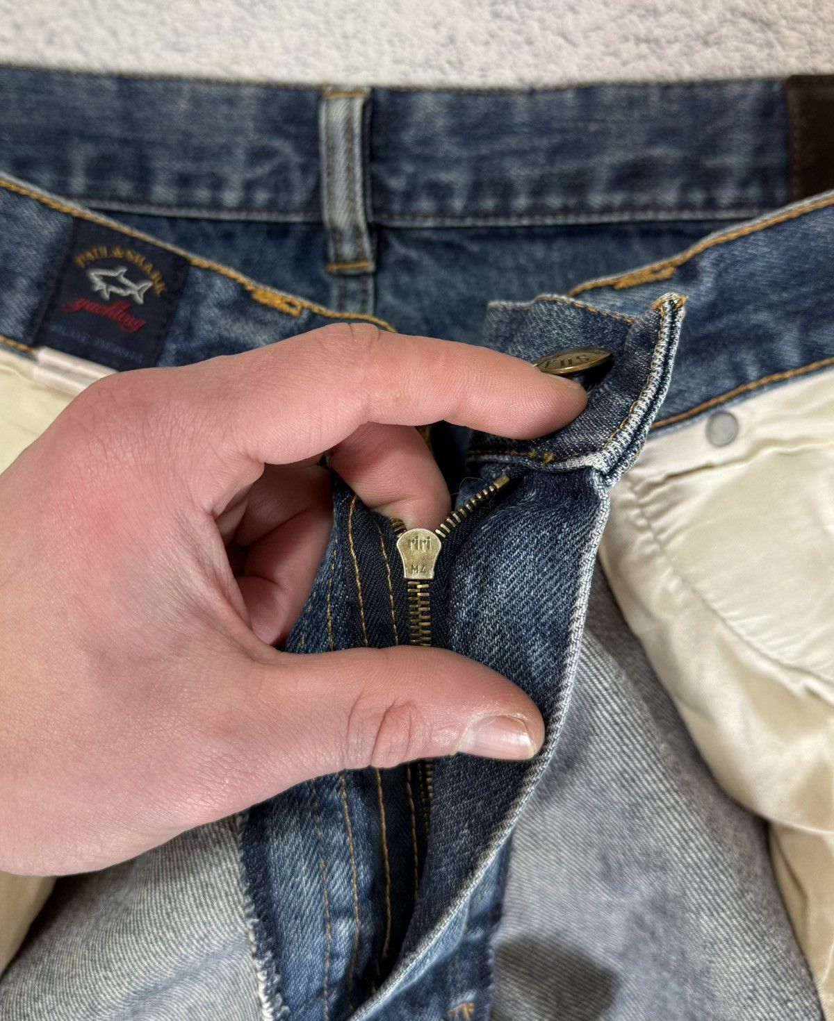 Paul & Shark Paul & Shark Yachting Jeans Men W36 Blue Denim Logo Italy Size US 36 / EU 52 - 14 Thumbnail