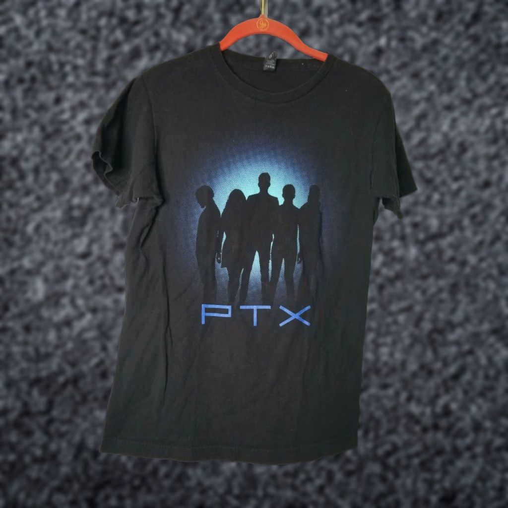 Tultex Mens S PTX PENTATONIX Tour 2015 Band Tee T Shirt Black Double Sided Size US S / EU 44-46 / 1 - 1 Thumbnail