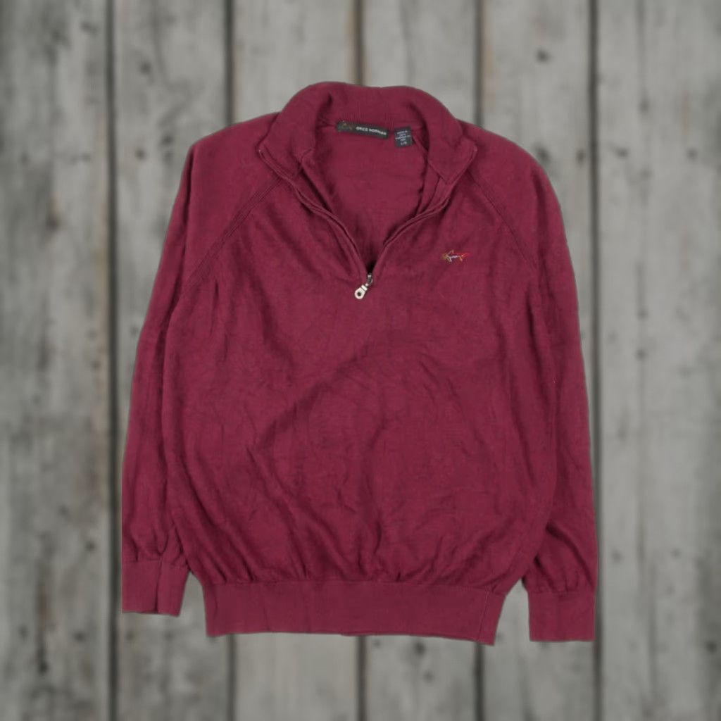 Vintage Vintage Burgundy Greg Norman 1/4 Zip Large Sweater Golf Pullover User: Vintage Burgundy Greg Norman 1/4 Zip Large Sweater Golf Pullover Size L / US 10 / IT 46 - 1 Thumbnail