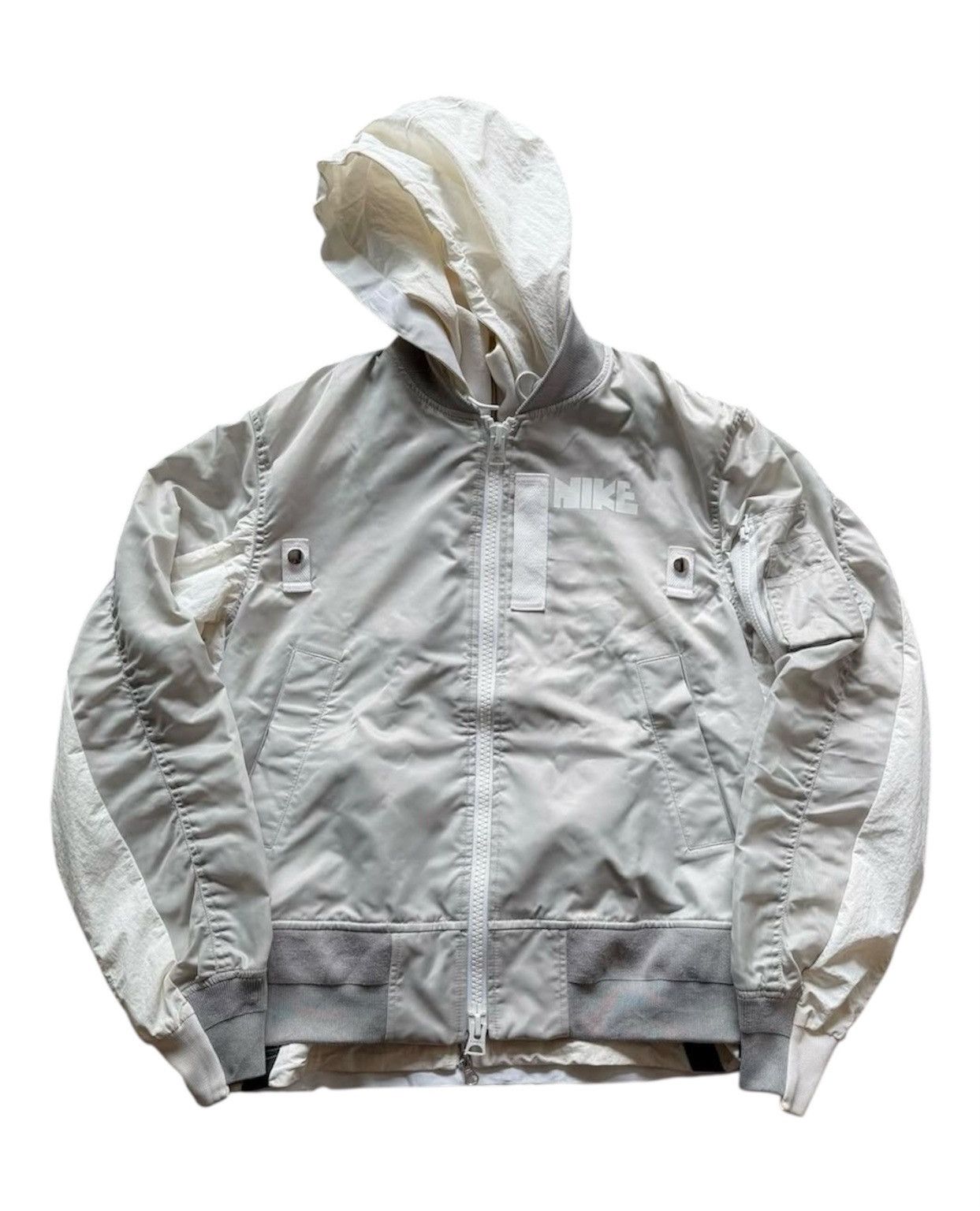 Sacai Nike X Sacai Double Layer Sports Hooded Bomber Jacket Size US XS / EU 42 / 0 - 3 Thumbnail