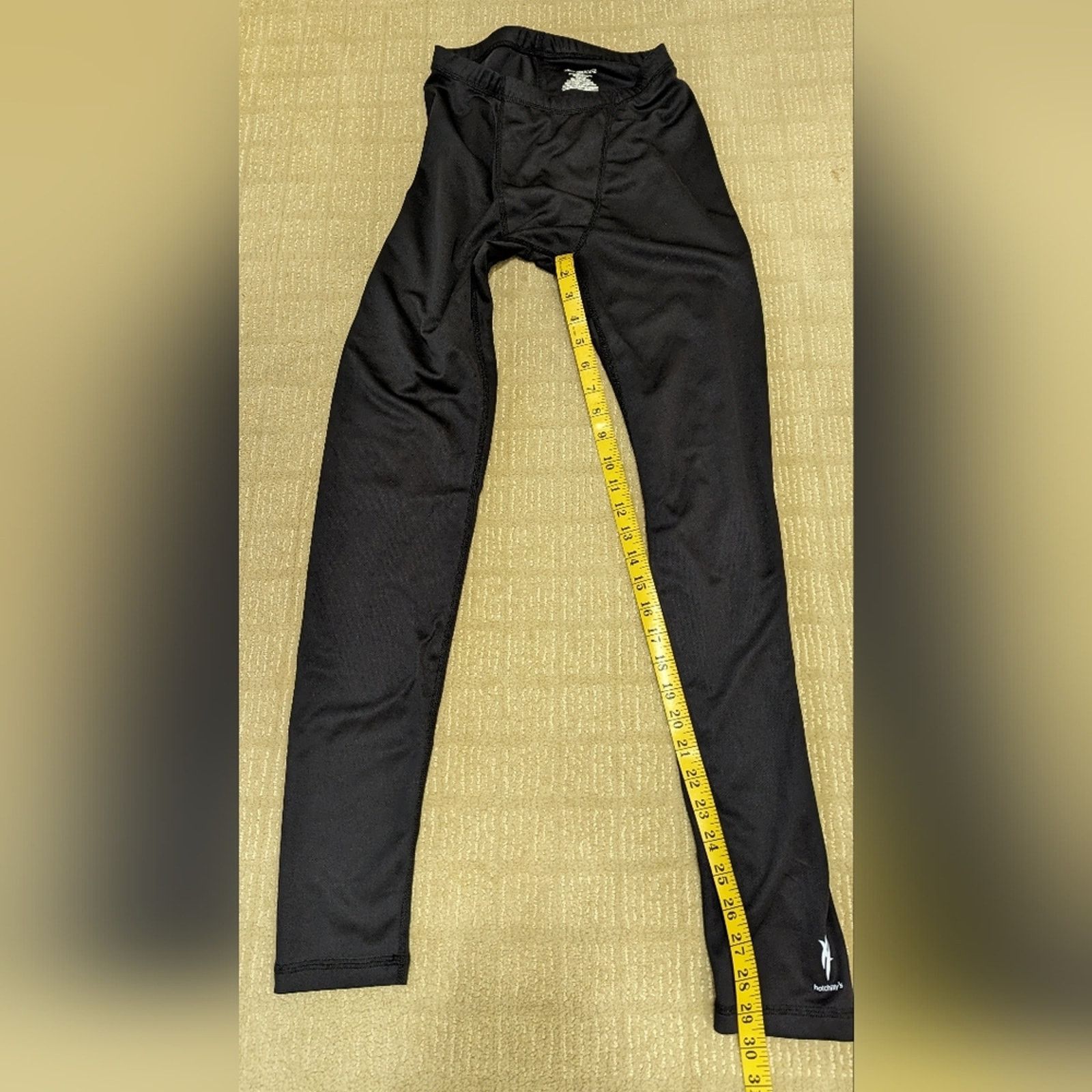 Other HOT CHILLY' Black Activewear Compression Leggings Women s/p Size 30" / US 8 / IT 44 - 1 Thumbnail