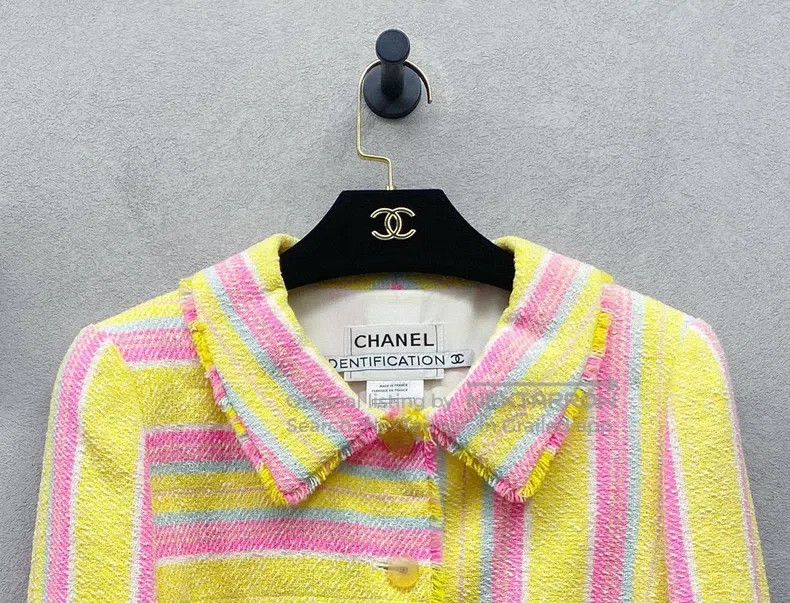 Chanel Chanel Yellow striped jacket Size XS / US 0-2 / IT 36-38 - 4 Thumbnail