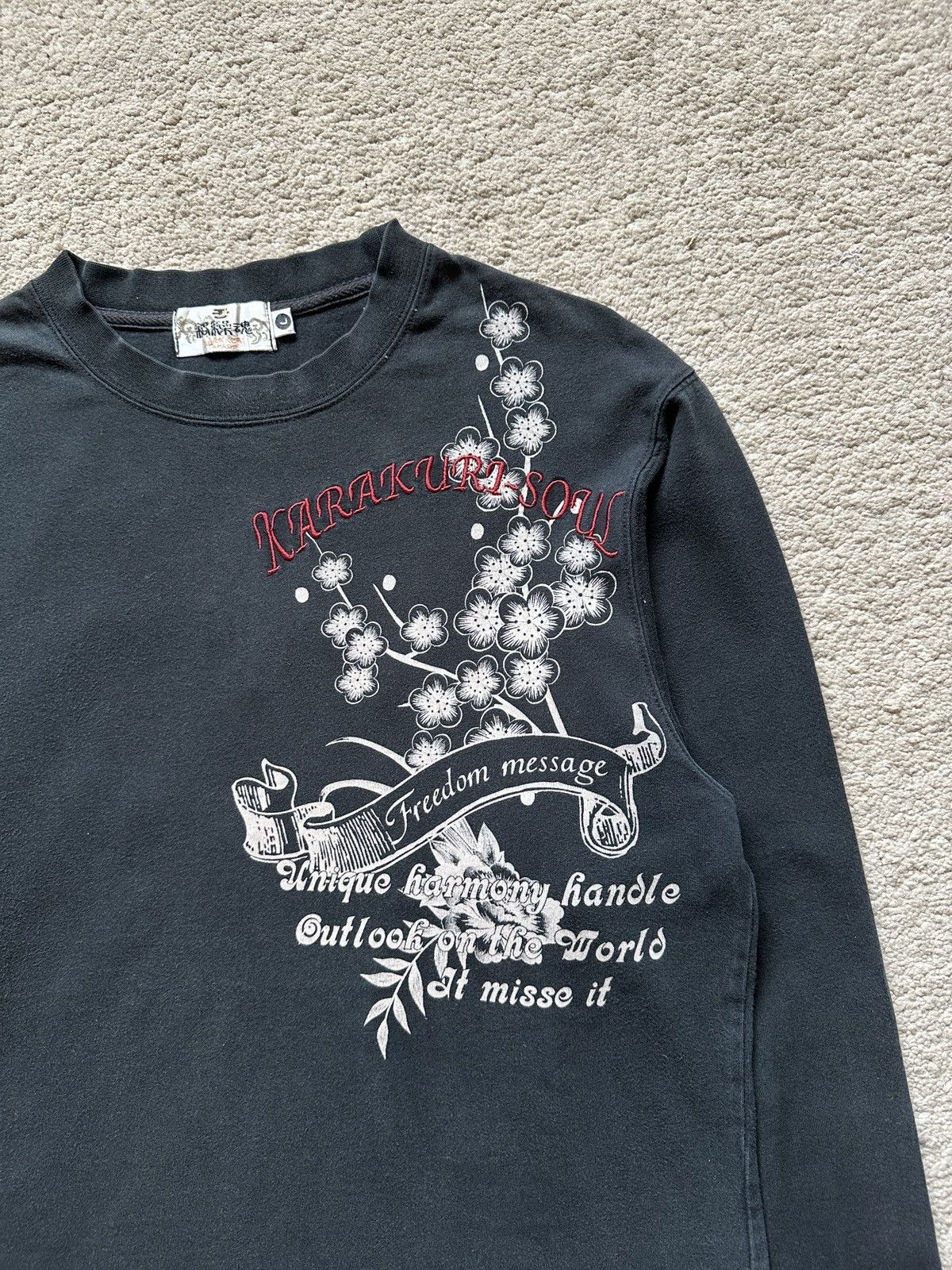 Karakuri Tamashii 1990s Vintage Karakuri Tamashi Soul Eagle Embroidered Tshirt Size US L / EU 52-54 / 3 - 2 Thumbnail