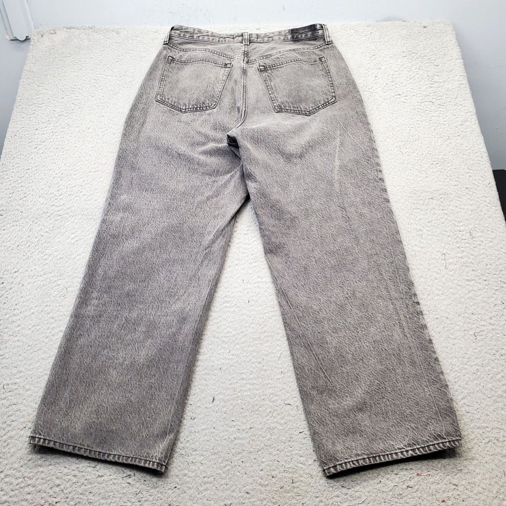 Abercrombie & Fitch Abercrombie & Fitch Curve Love Jeans Women's 10S Gray Denim The Loose High Rise Shirt Jeans? Size 32" / US 10 / IT 46 - 2 Thumbnail