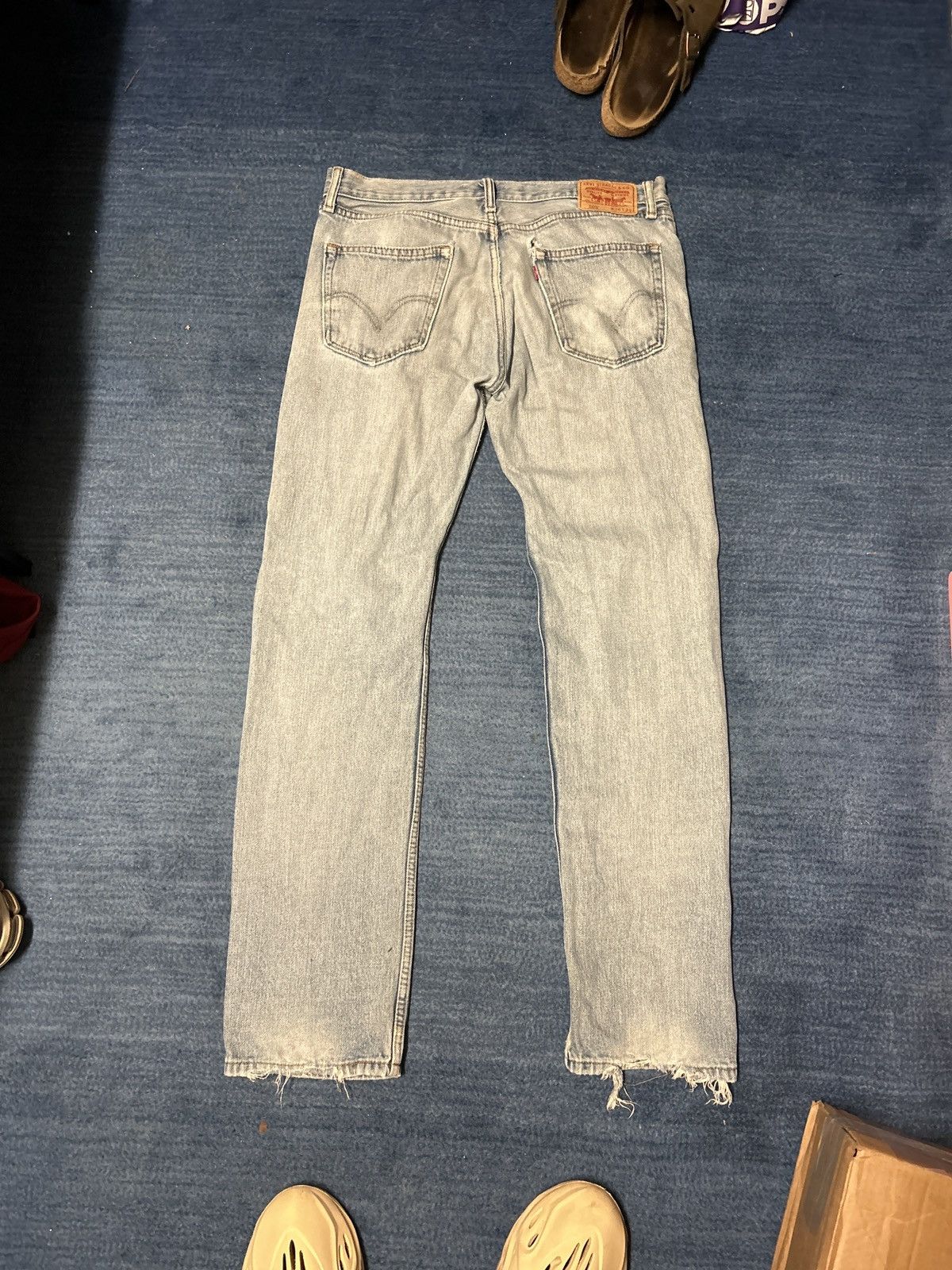 Levi's Vintage Clothing Levis 505 straight fit vintage custom handpainted design Size US 34 / EU 50 - 6 Thumbnail