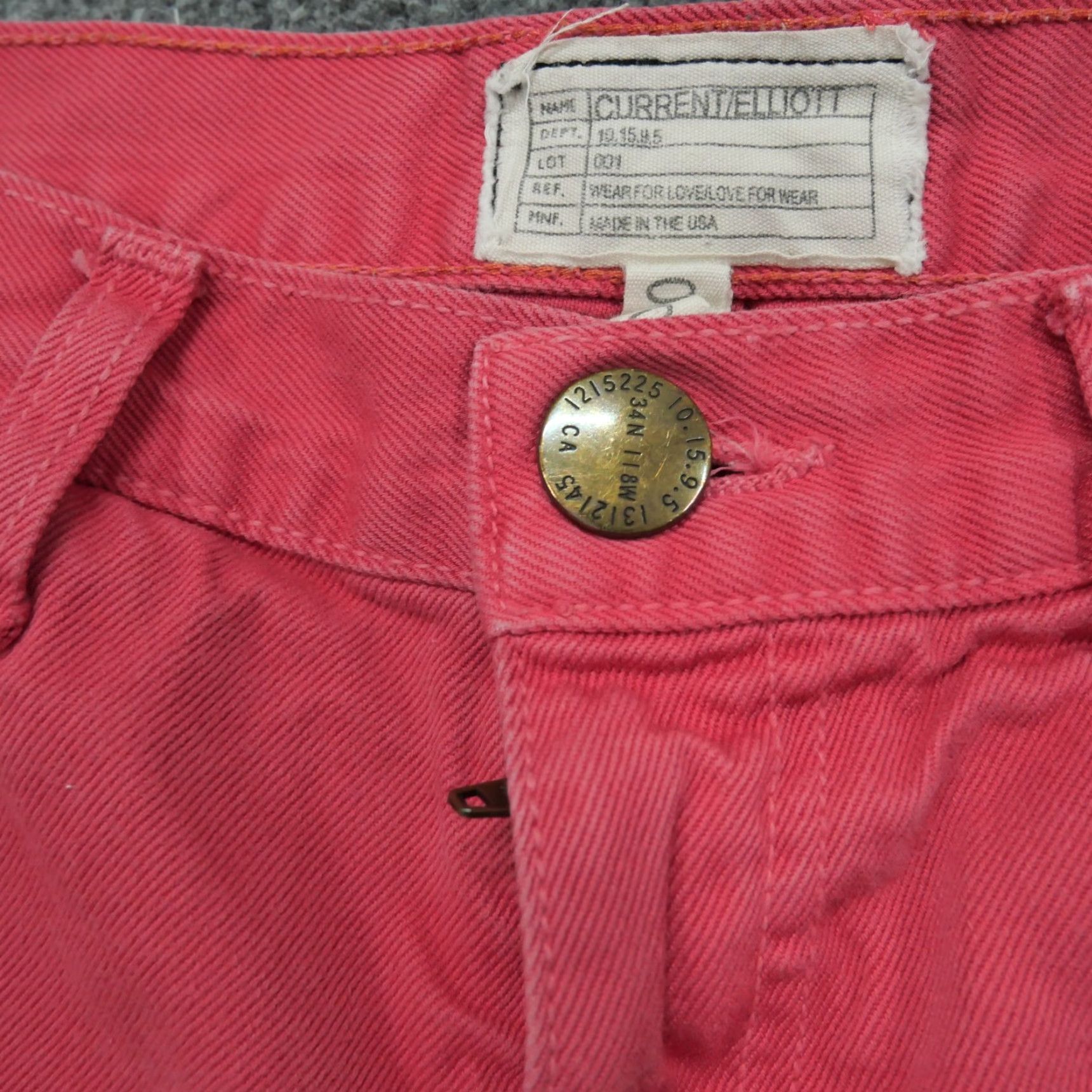 Vintage One X One Teaspoon Denim Cut-Off Shorts Womens 0 Pink Blue Classic Wide 90s Grunge Pockets Mens? Size 30" / US 8 / IT 44 - 5 Thumbnail