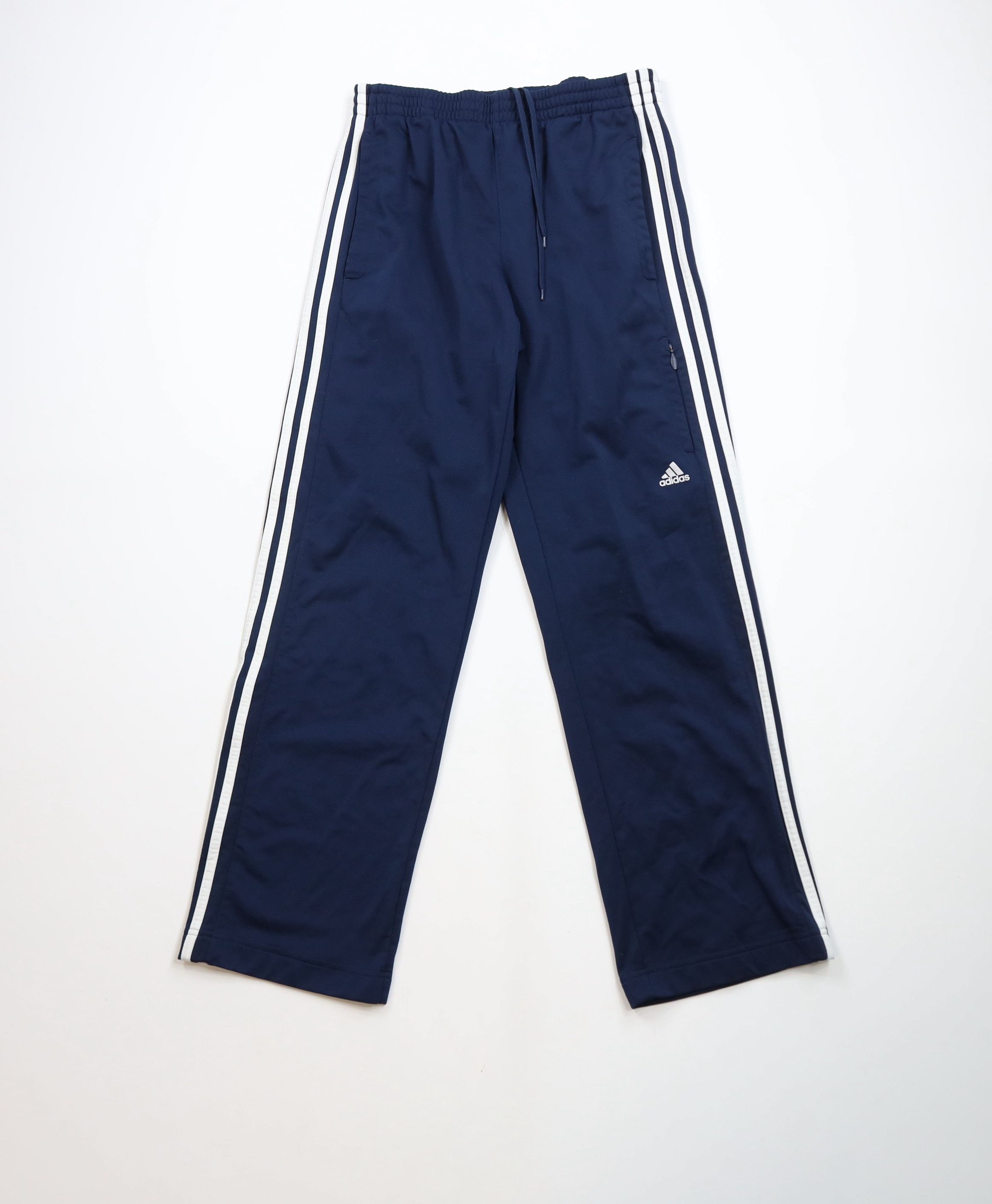Adidas × Vintage Vintage Y2K Adidas Striped Wide Leg Sweatpants Pants Blue Size US 34 / EU 50 - 1 Thumbnail