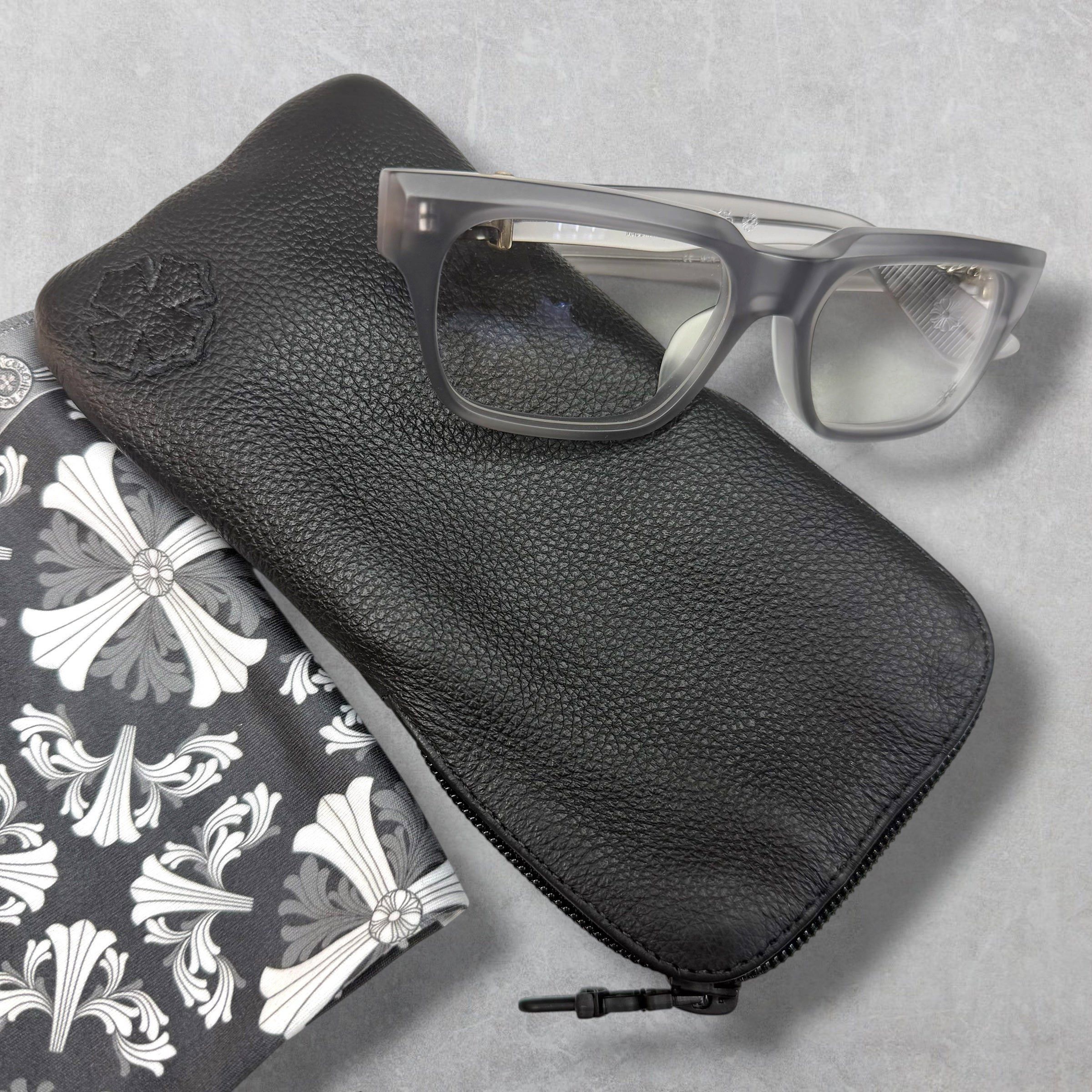 Chrome Hearts Chrome Hearts Vagillionaire I Matte Grey Glasses Size ONE SIZE - 8 Thumbnail