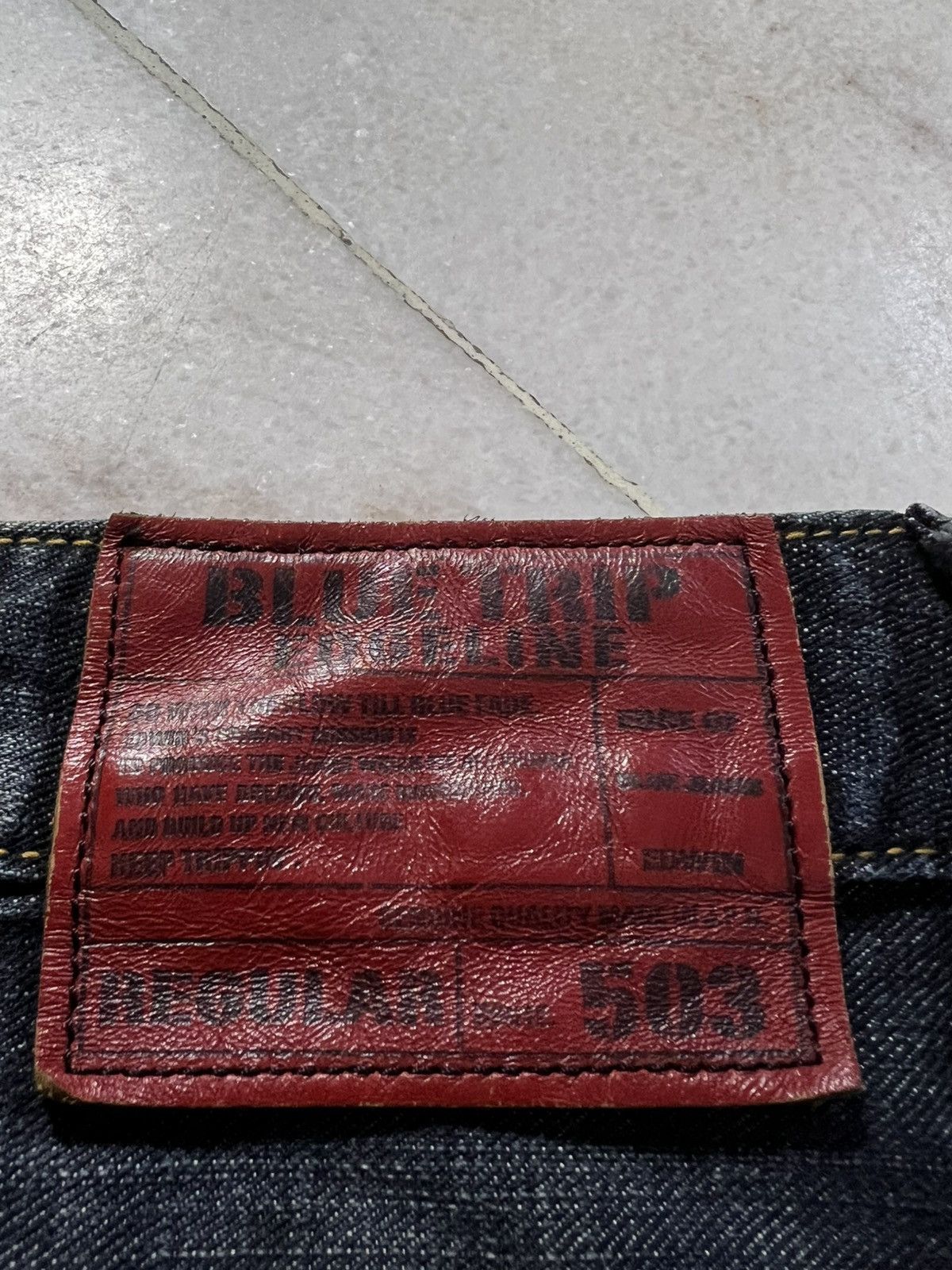 Edwin 💥Flare💥Vintage Edwin 503 Blue Trip Edgline Washed Jeans Size US 32 / EU 48 - 20 Thumbnail