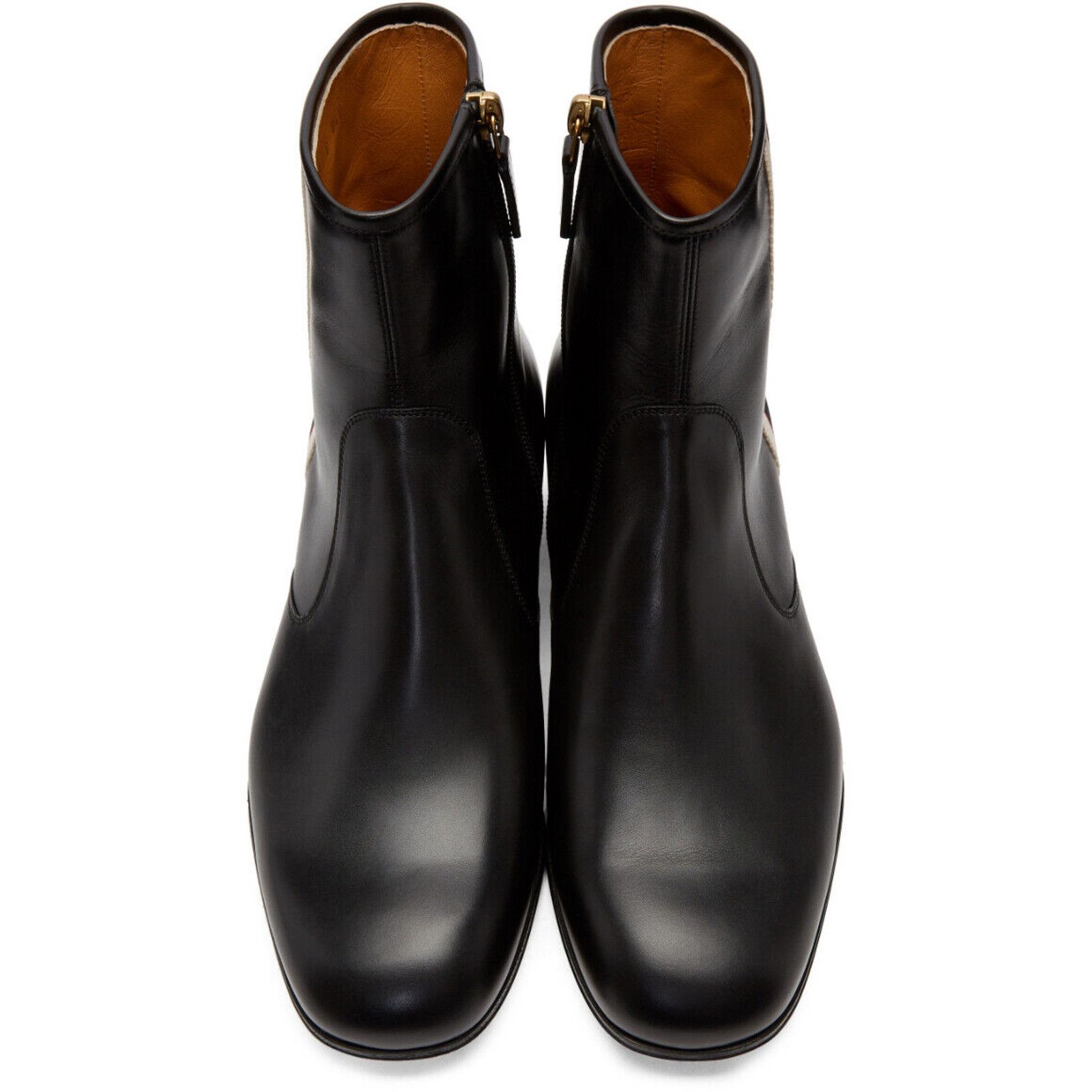 Gucci Gucci Mens Bonny Black Leather Chelsea Zipper Boots G 8 9 Size US 9 / EU 42 - 5 Thumbnail