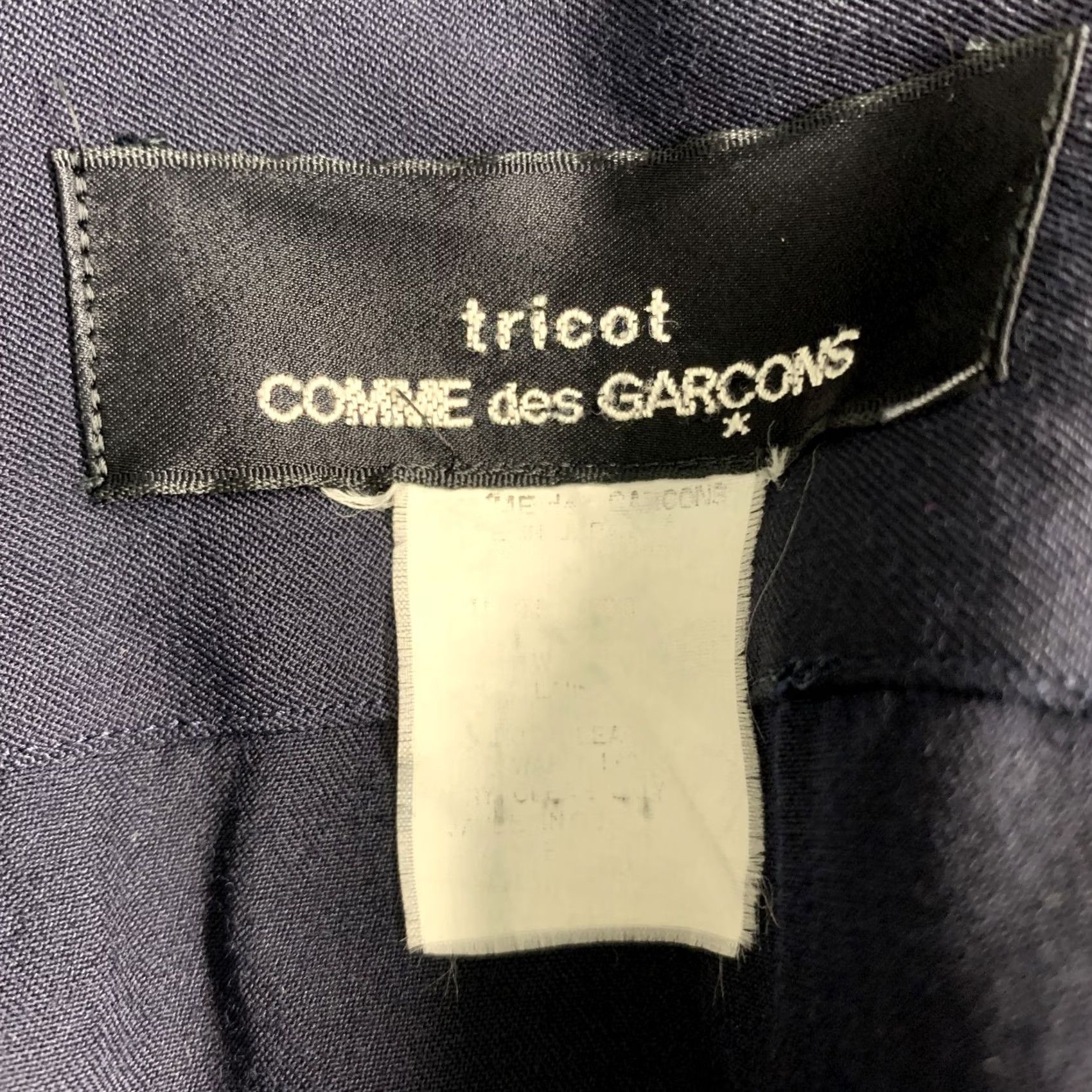 Comme des Garcons Girl COMME des GARCONS Size S Navy Twill Buttoned Shirt Size S / US 4 / IT 40 - 7 Thumbnail