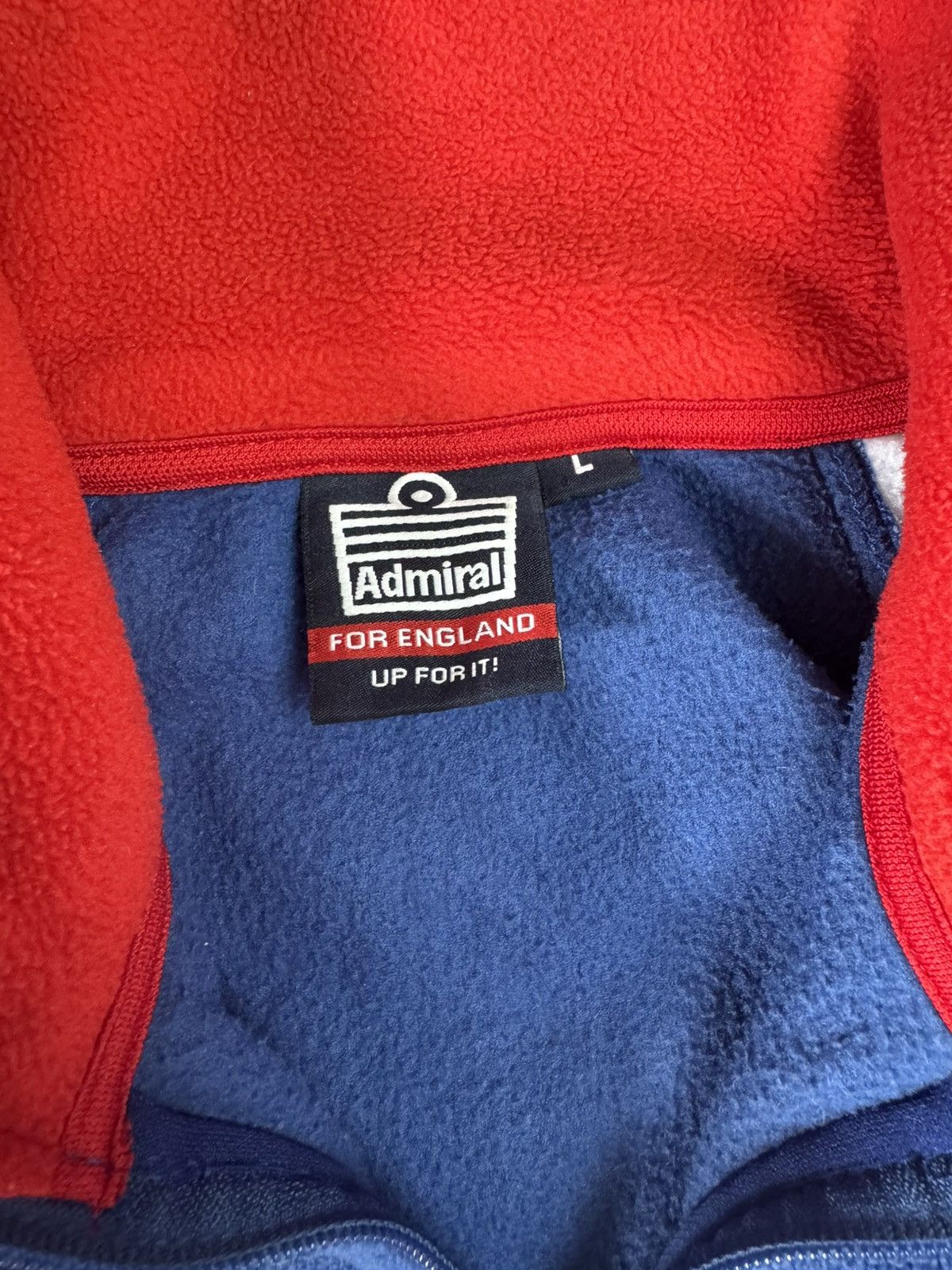 Vintage England Cricket 2000's Admiral Fleece Track Jacket Rare Size US L / EU 52-54 / 3 - 8 Thumbnail