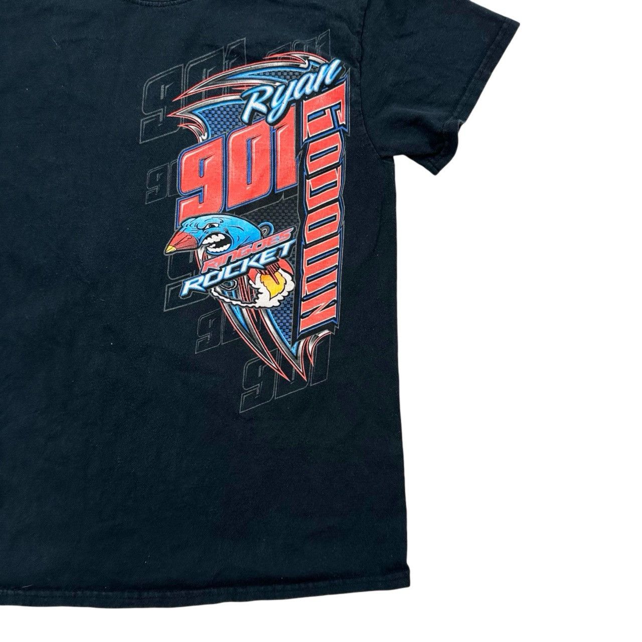 Vintage Vintage 00s Ringoes Rocket Heavy Graphic Racing T Shirt Size US S / EU 44-46 / 1 - 3 Thumbnail