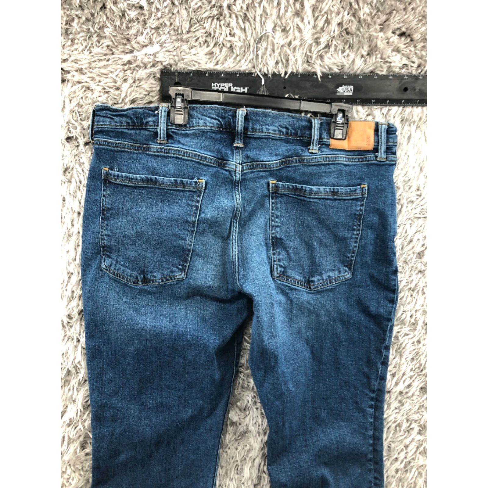 Vintage Mutual Weave The Taper Jeans Mens 40x30 Mid Rise Medium Wash Blue Size US 40 / EU 56 - 7 Thumbnail