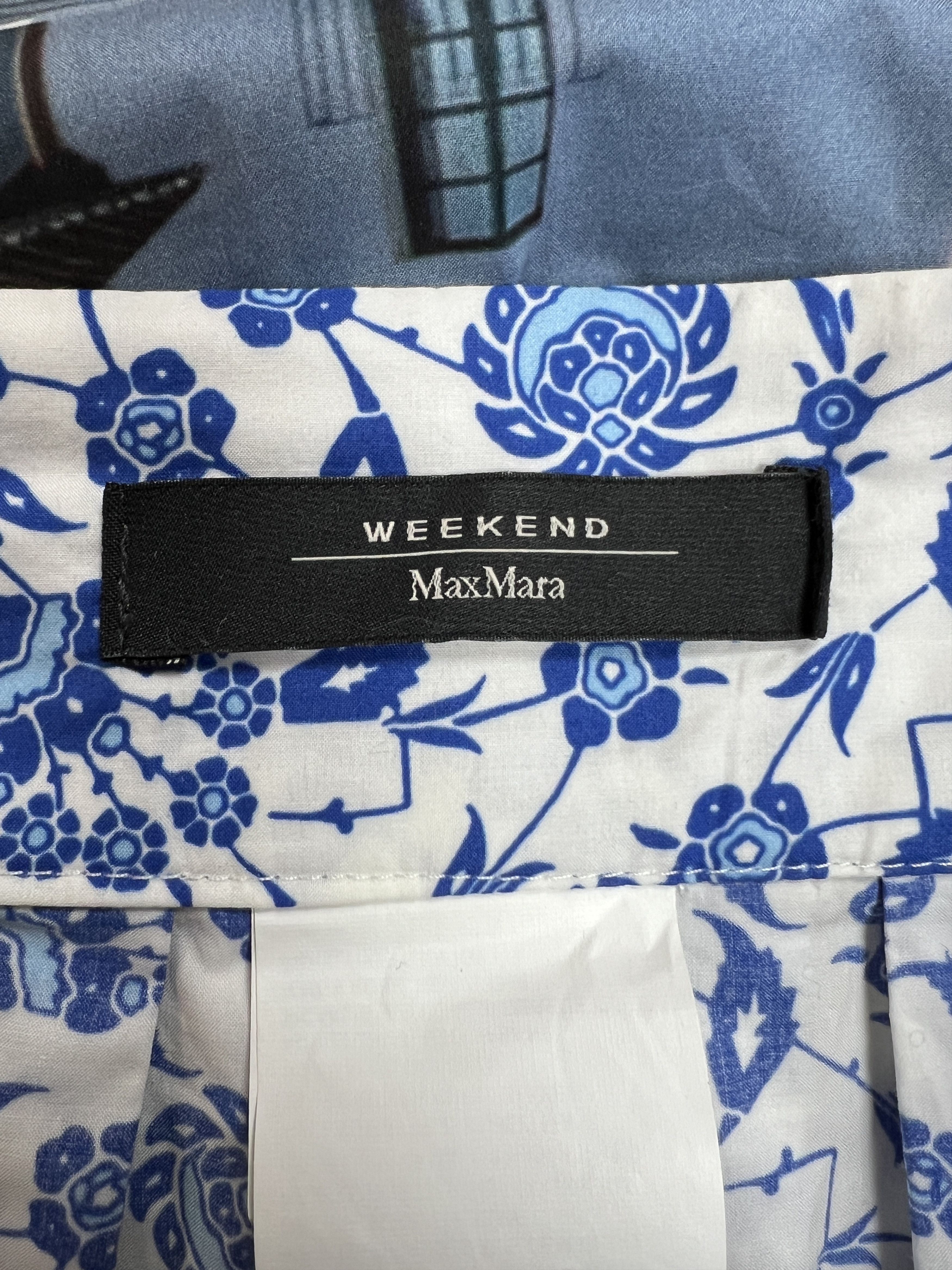 Max Mara Weekend MaxMara Cotton Floral Print Skirt EU 38 / US 8 Size 30" / US 8 / IT 44 - 6 Thumbnail