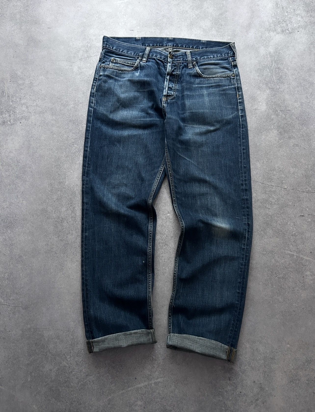 Carhartt × Vintage Vintage Carhartt Selvedge distressed jeans mens Size US 32 / EU 48 - 3 Thumbnail