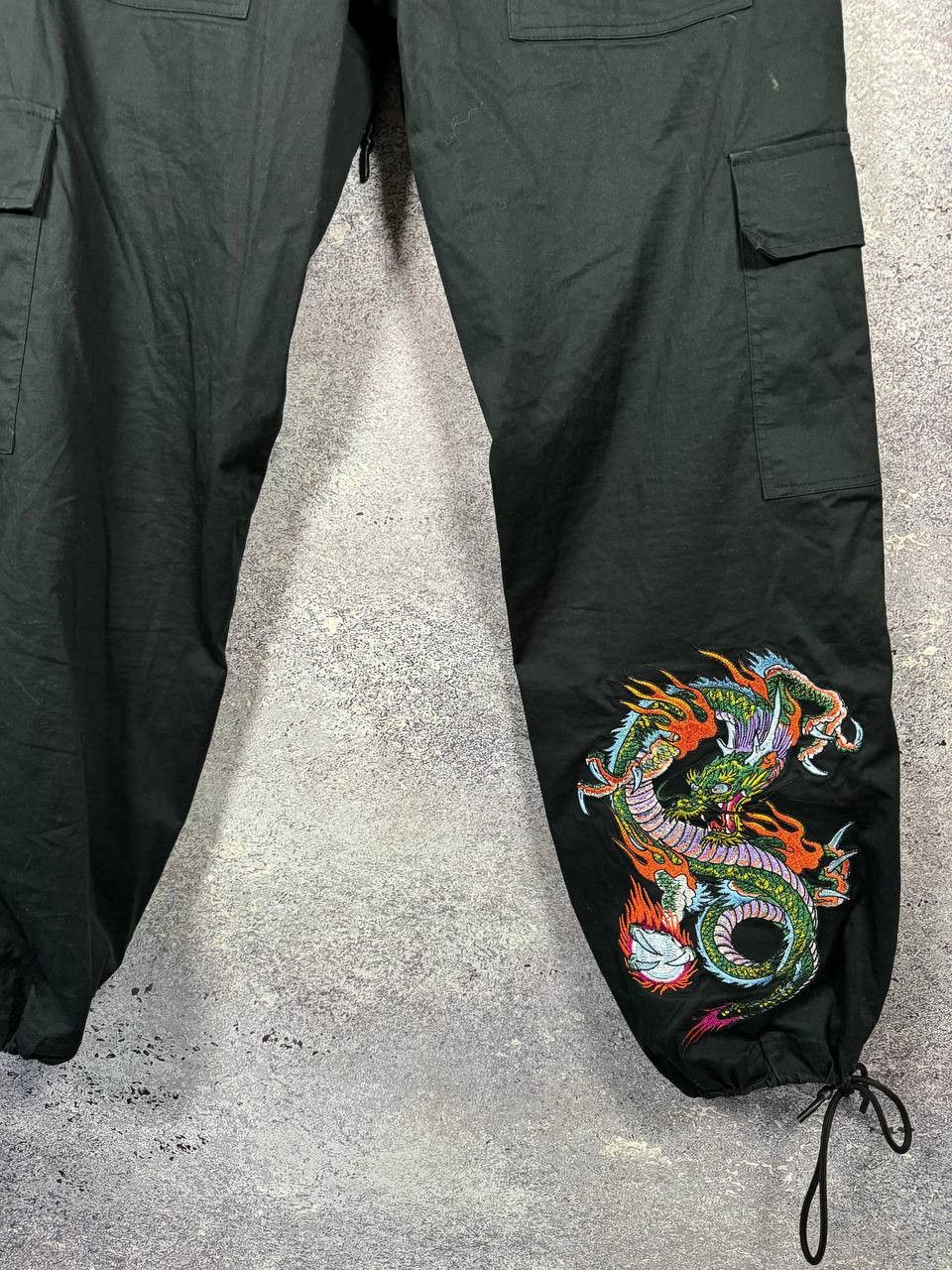 Ed Hardy × Urban Outfitters Ed Hardy x Urban Outfitters Cargo Pants Cotton Men XS Black Size US 30 / EU 46 - 14 Thumbnail