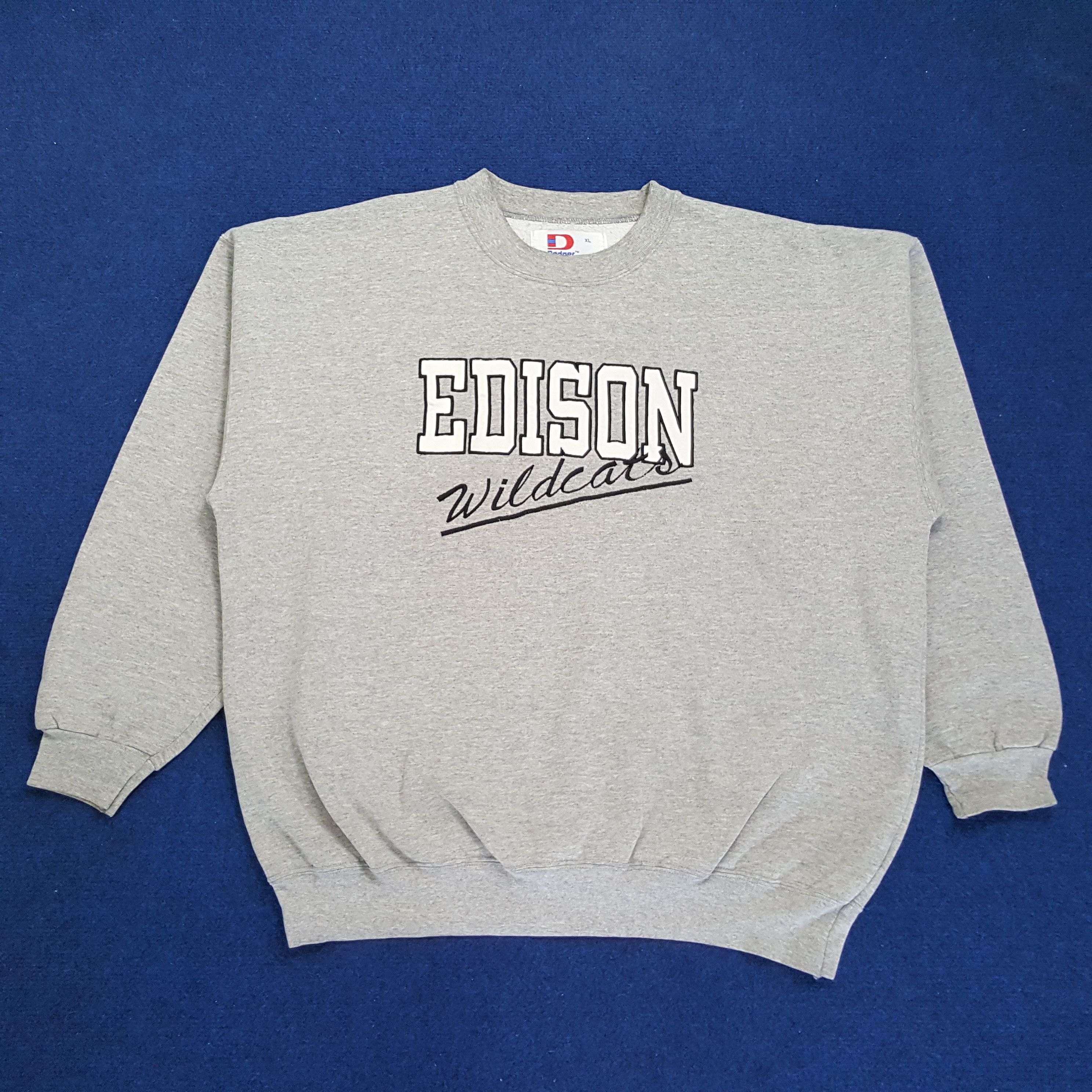 Vintage Vintage Edison Wildcats Sports Streetwear Sweatshirts Size US XXL / EU 58 / 5 - 1 Thumbnail
