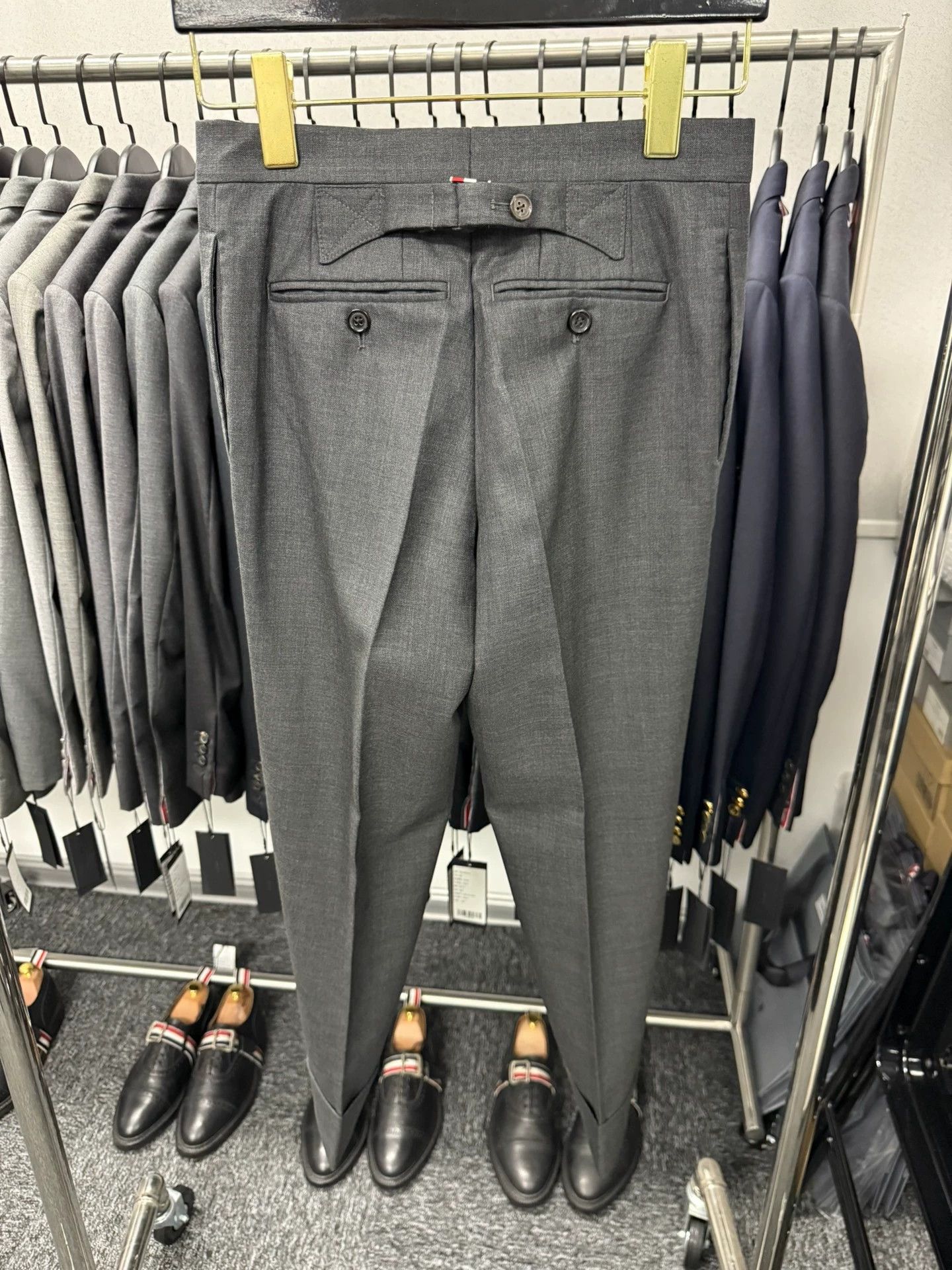 Thom Browne Thom Browne Classic Deep Gray Wool Trousers Size 25" / US 0 / IT 36 - 2 Thumbnail