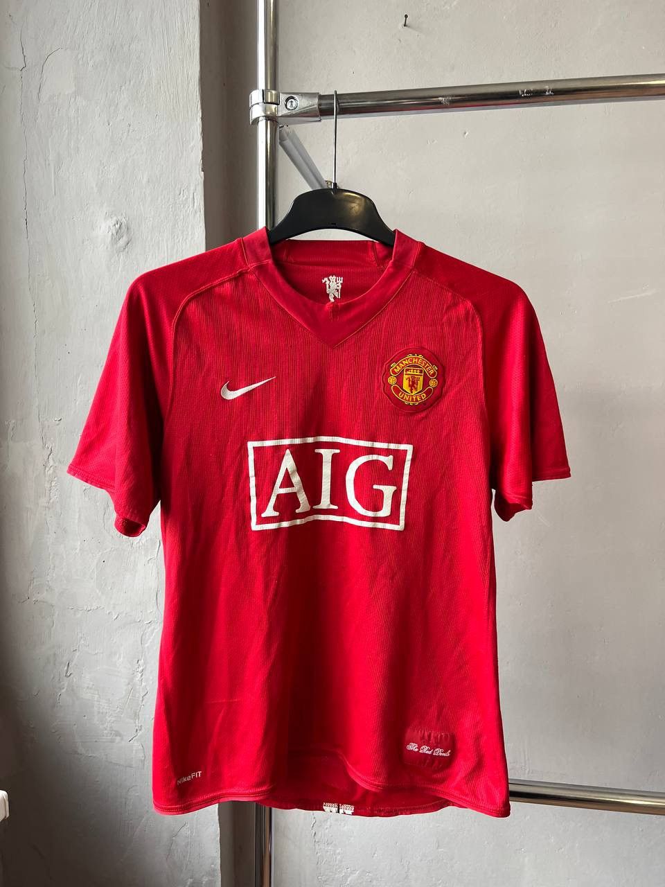 Nike 2007/09 MANCHESTER UNITED #7 RONALDO HOME SOCCER JERSEY NIKE Size US M / EU 48-50 / 2 - 2 Thumbnail