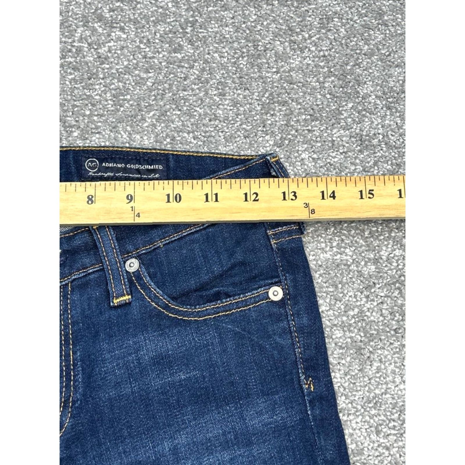 Vintage AG Adriano Goldschmied The Legging Jeans Womens 26R Blue Super Skinny Fit 26x26 Jeans Women Blue Skinny 2000s Womens (if applicable) Size 26" / US 2 / IT 38 - 3 Thumbnail