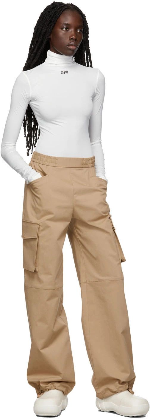 Off-White o1y1225 Cargo Pant in Sand Size 28" / US 6 / IT 42 - 4 Thumbnail