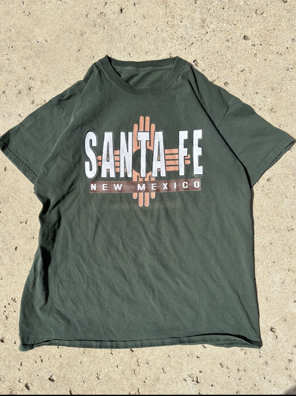 Vintage Vintage Santa Fe New Mexico Tee Green Medium Size US M / EU 48-50 / 2 - 1 Thumbnail