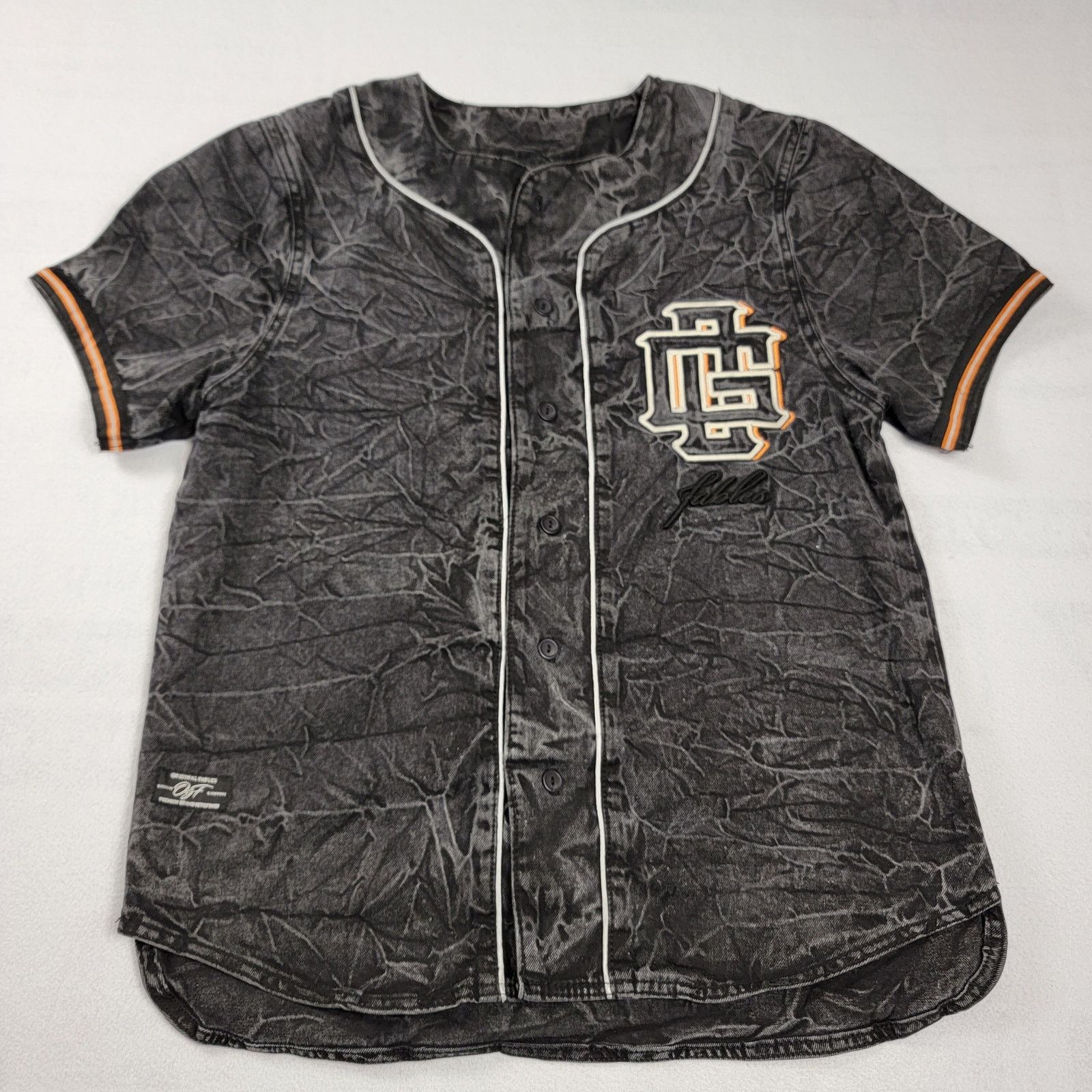 40oz NYC Original Fables Denim Short Sleeve Jersey Black Sz M (602) Size US M / EU 48-50 / 2 - 1 Thumbnail