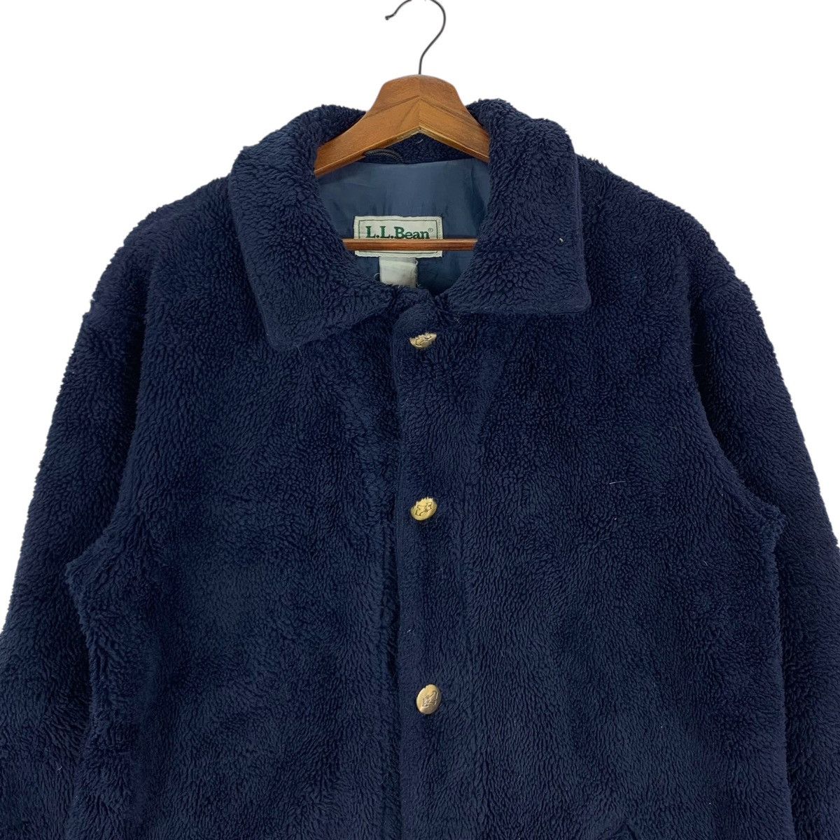 L.L. Bean × Vintage Vintage L.L. Bean Fleece Button Jacket Size US L / EU 52-54 / 3 - 2 Thumbnail