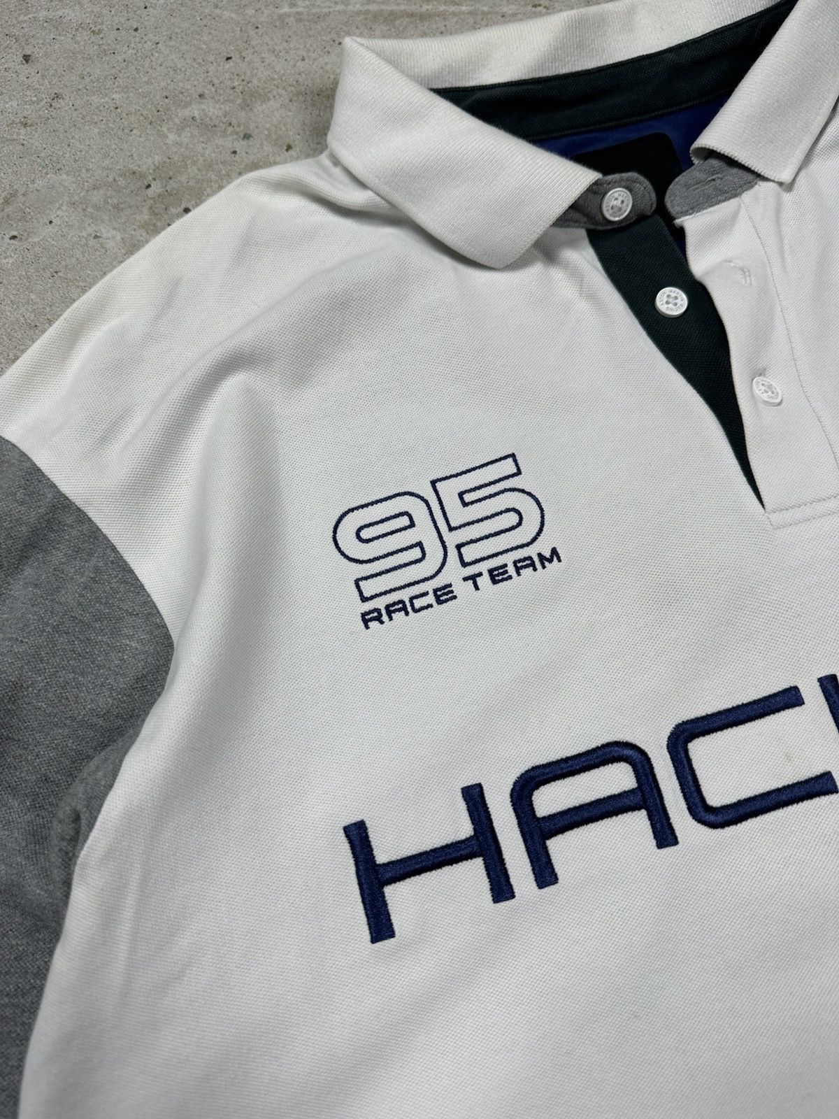 Hackett Vintage Hackett x Aston Martin Racing Long Sleeve Polo Rugby Size US XL / EU 56 / 4 - 5 Thumbnail