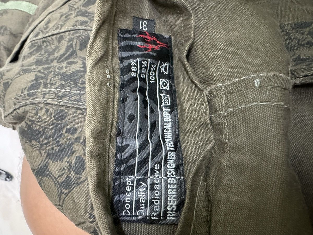 Vintage Risefire Designer Technical Dept Overprint Bondage Pant Size US 29 - 13 Thumbnail