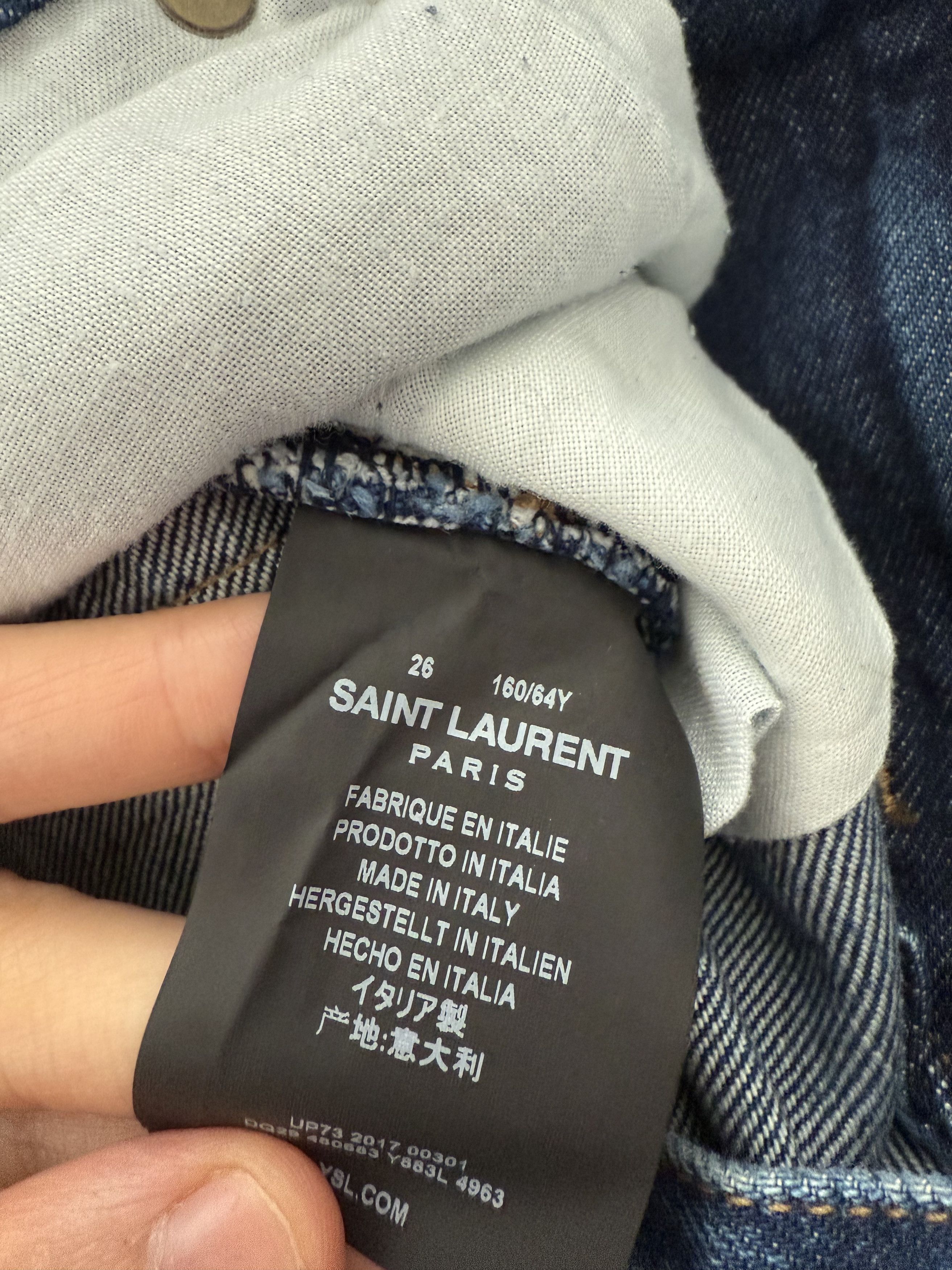 Saint Laurent Paris FW18 Saint Laurent Straight Fit D18 Jeans Size 26" / US 2 / IT 38 - 12 Thumbnail