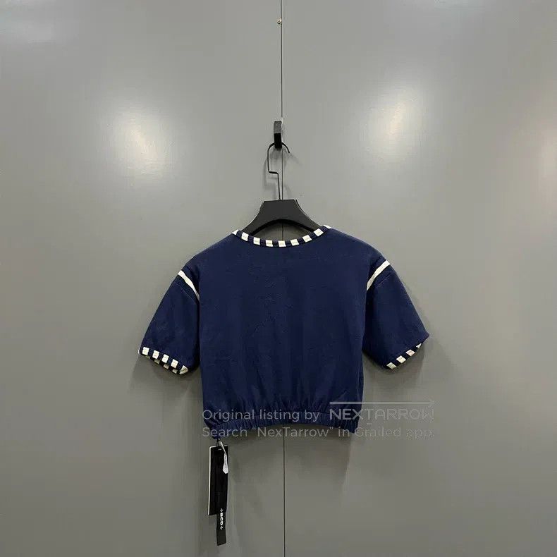 Saint Laurent Paris Saint Laurent Paris Blue letter printed short sleeve T-shi Size US XS / EU 42 / 0 - 2 Thumbnail
