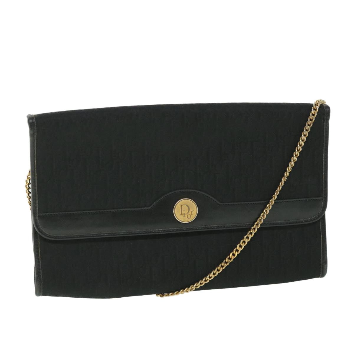 Dior DIOR Trotter Canvas Chain Shoulder Bag Black Size ONE SIZE - 1 Thumbnail