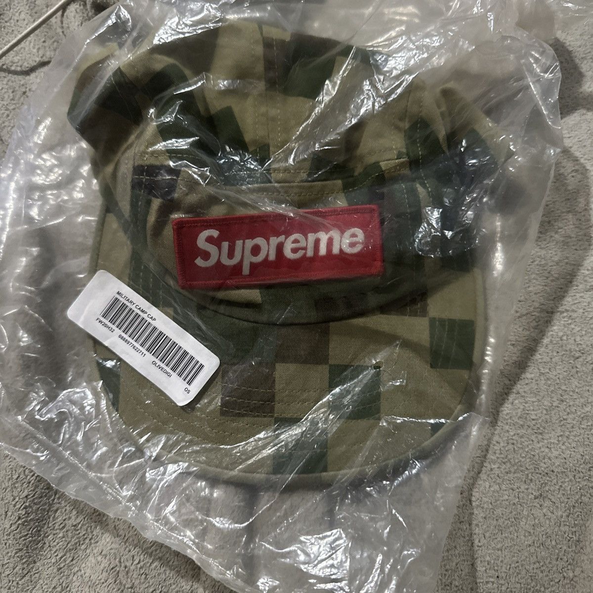 Supreme Supreme Military Camp Cap Hat FW20 Olive Digi Camo Brand New Size ONE SIZE - 3 Thumbnail