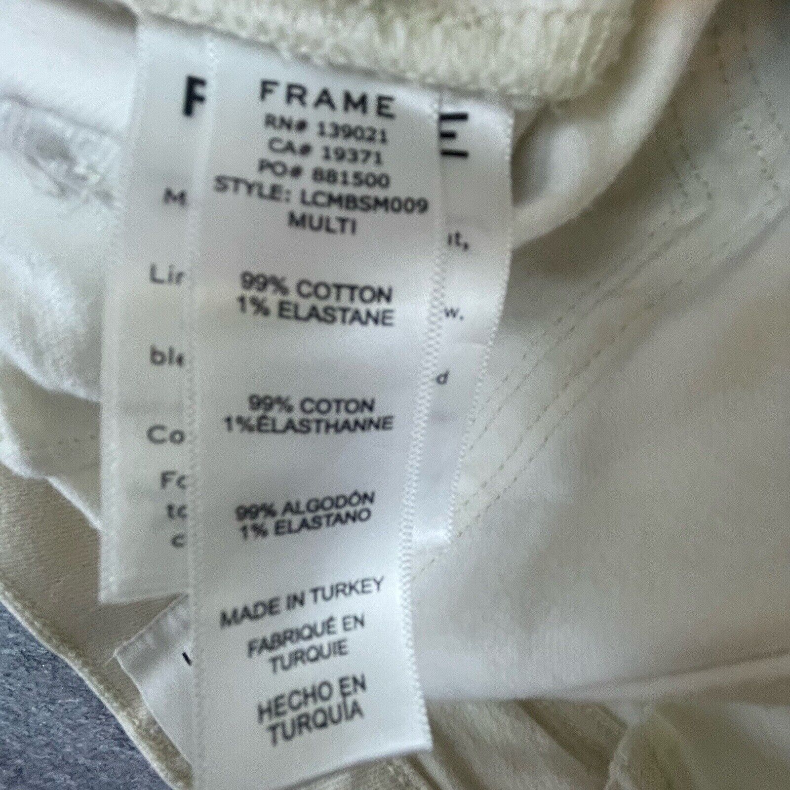 Frame Frame Denim Jeans Women 24 Le Crop Mini Boot White Two Toned Size 24" / US 00 / IT 34 - 10 Thumbnail