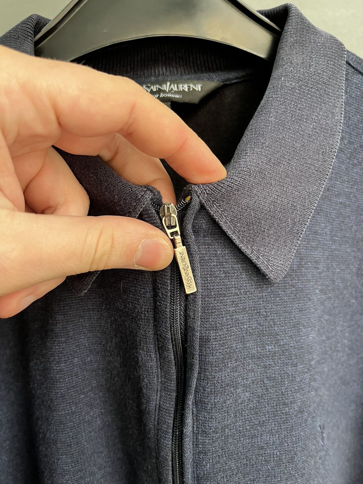 Vintage × Yves Saint Laurent Yves Saint Laurent zip sweatshirt Size US L / EU 52-54 / 3 - 9 Thumbnail