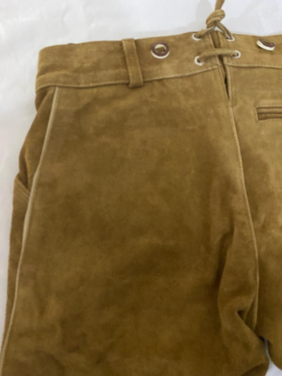 Handmade × Other Oktoberfest outfit Men's Suede Bavarian Lederhosen Size US 36 / EU 52 - 5 Thumbnail