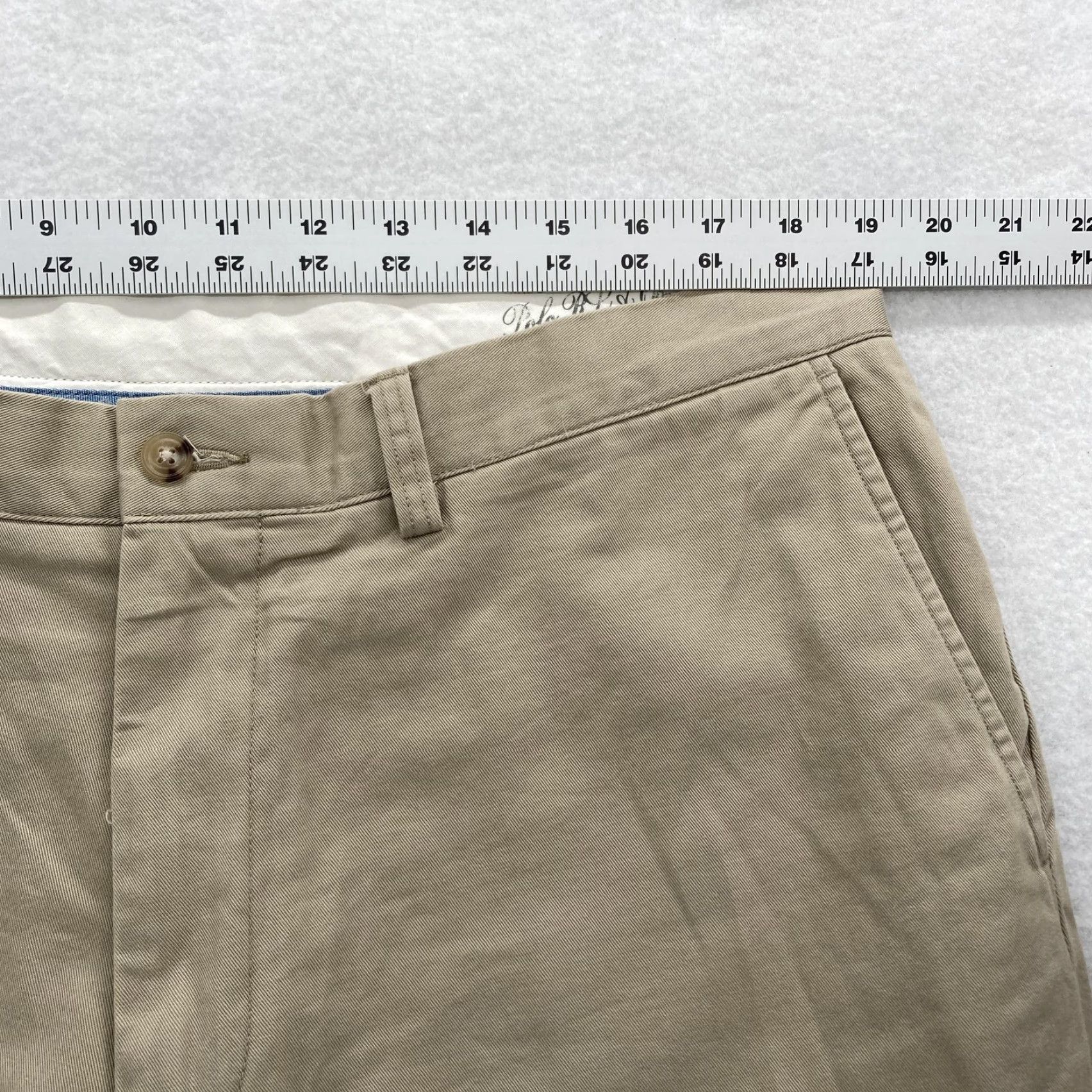 Polo Ralph Lauren Polo Ralph Lauren Pants Mens 38x32 Khaki Classic Chino Flat Front Preppy Casual Size US M / EU 48-50 / 2 - 7 Thumbnail
