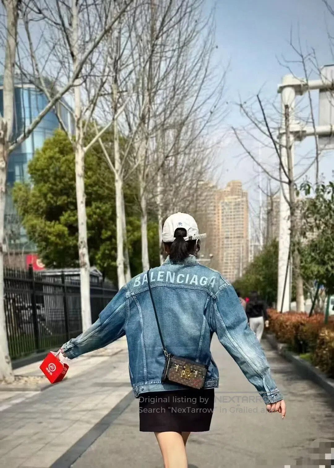 Balenciaga Balenciaga Logo Denim Jacket Size 46. Size US S / EU 44-46 / 1 - 7 Thumbnail