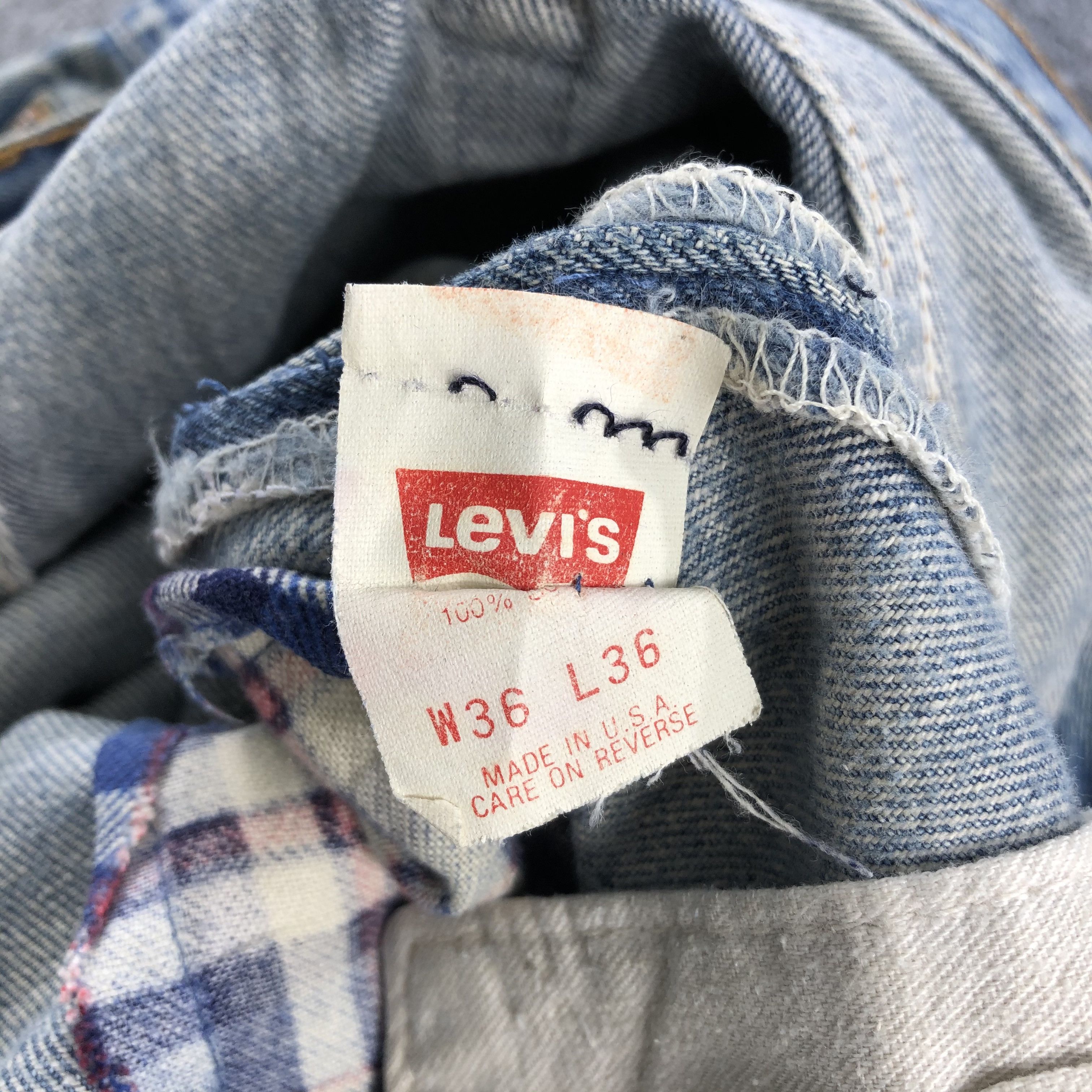 Levi's Vintage Levis 501 Jeans Rusty Wash Distressed Denim KJ376 Size US 34 / EU 50 - 11 Thumbnail