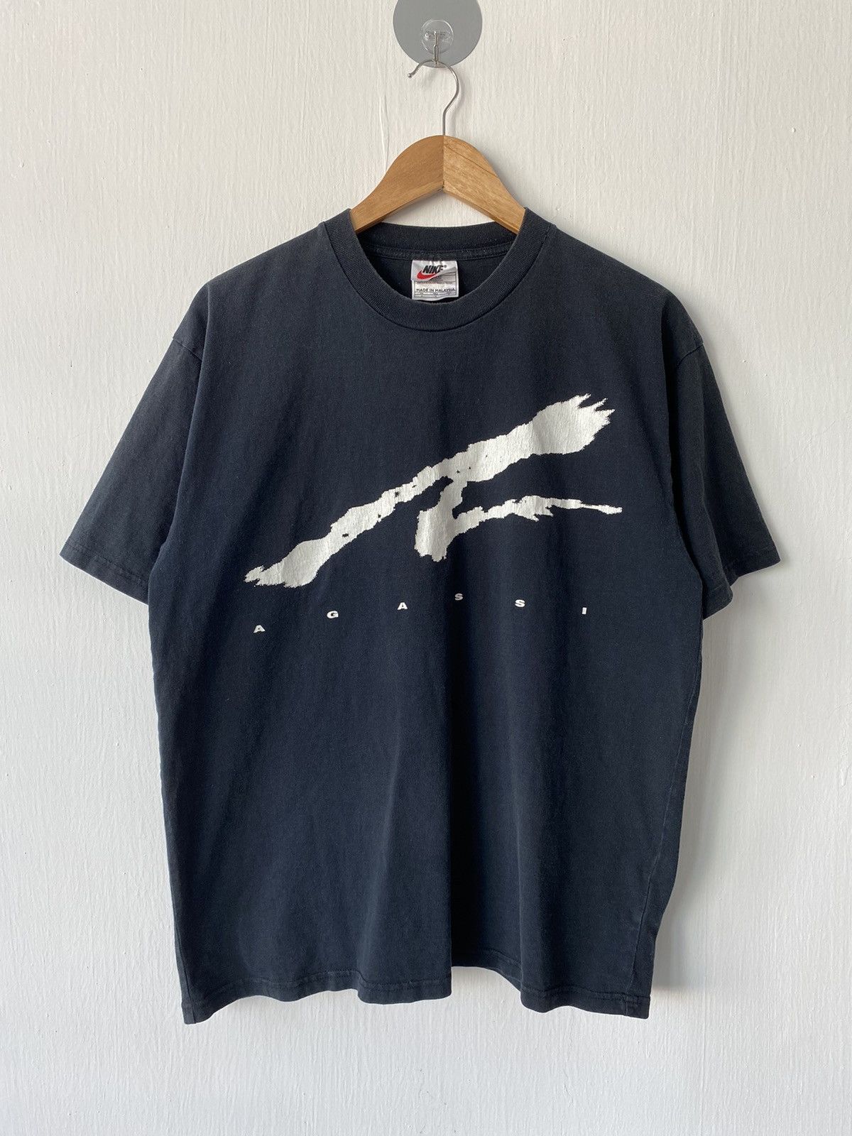 Nike × Vintage Vintage Nike Agassi T-shirt Size US M / EU 48-50 / 2 - 1 Thumbnail