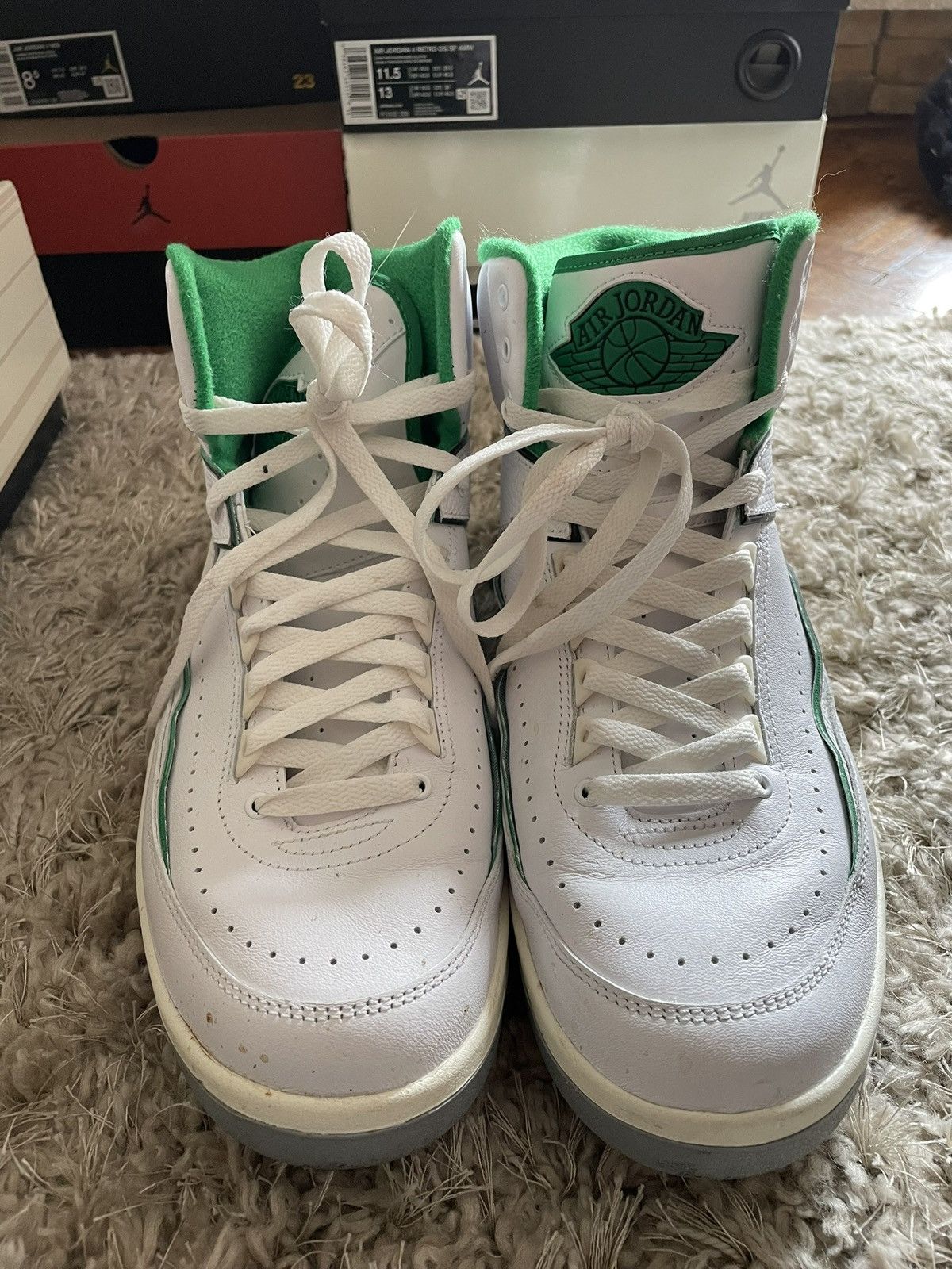 Jordan Brand Jordan 2 Lucky Green Size US 11 / EU 44 - 4 Thumbnail