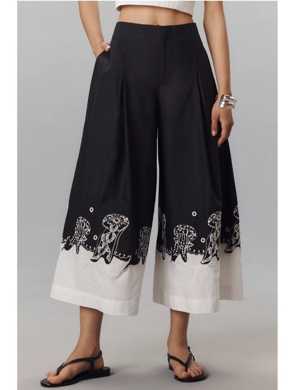 Anthropologie NWT New $168 Anthropologie Maeve Jellyfish Printed Skirty C Size 25" / US 0 / IT 36 - 2 Thumbnail