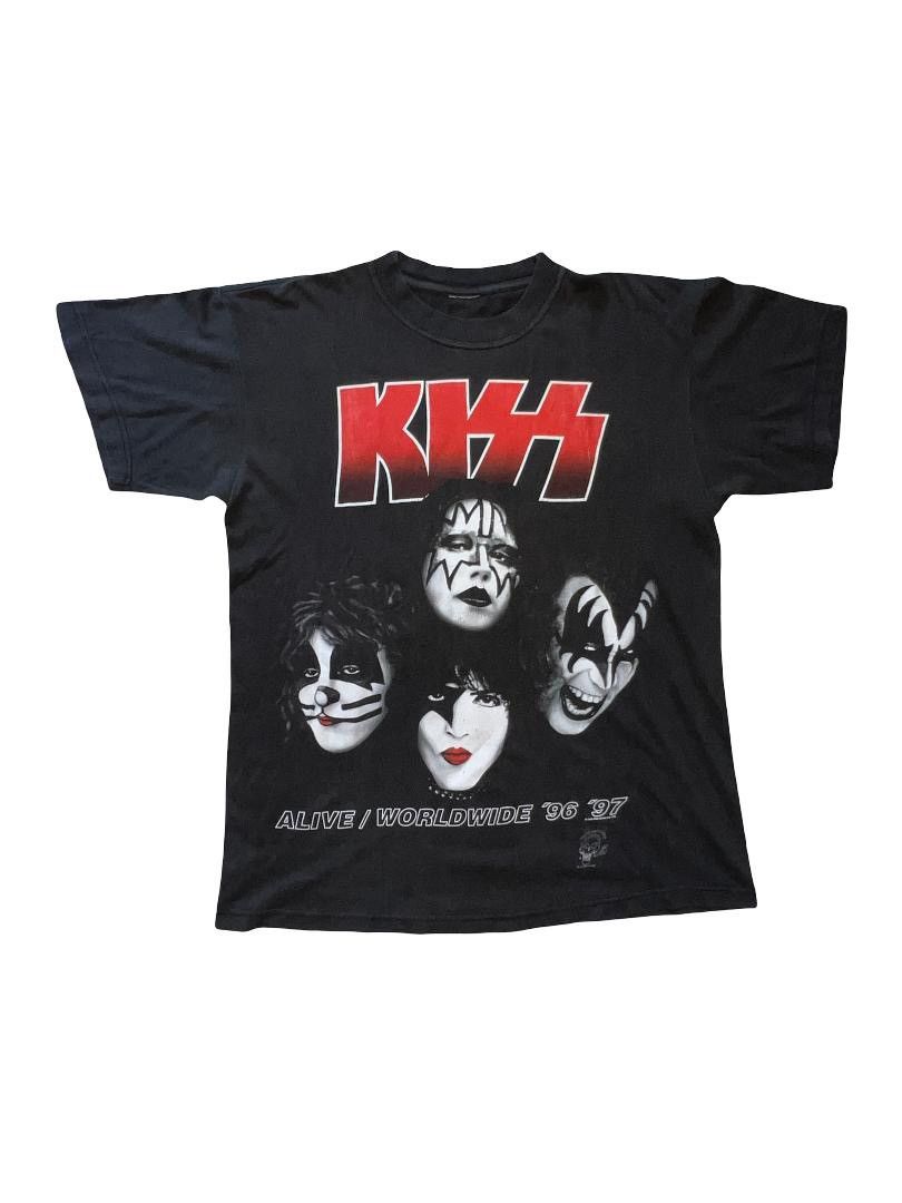 Band Tees Vintage Tshirt 90s Kiss Size US XL / EU 56 / 4 - 1 Thumbnail