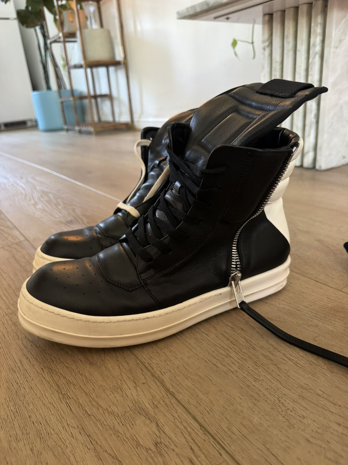 Rick Owens SS16 Cyclops Palm Green Geobaskets | Grailed