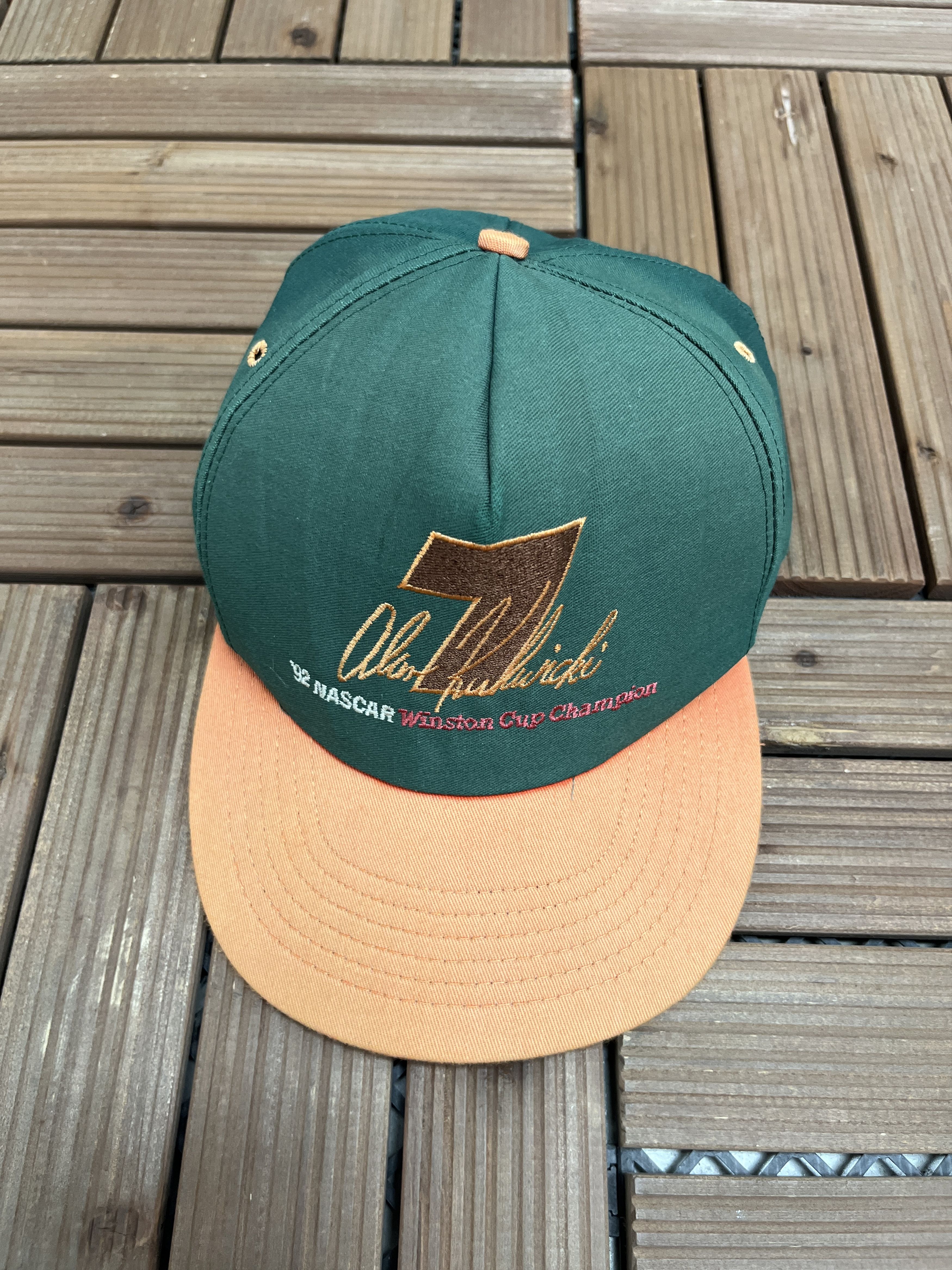 Vintage Alan Kulwicki '92 Winston Cup Champion Vintage Hat Cap Size ONE SIZE - 2 Thumbnail