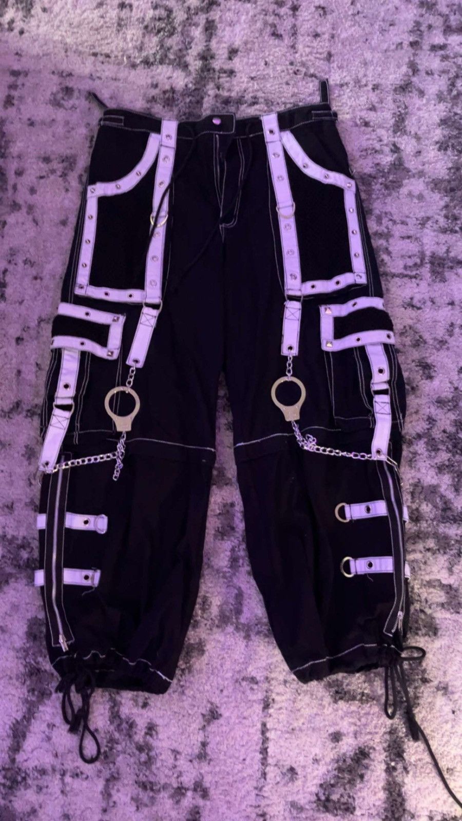 image of Tripp NYC Bondage Cyber Pants in Black, Men's (Size 38)