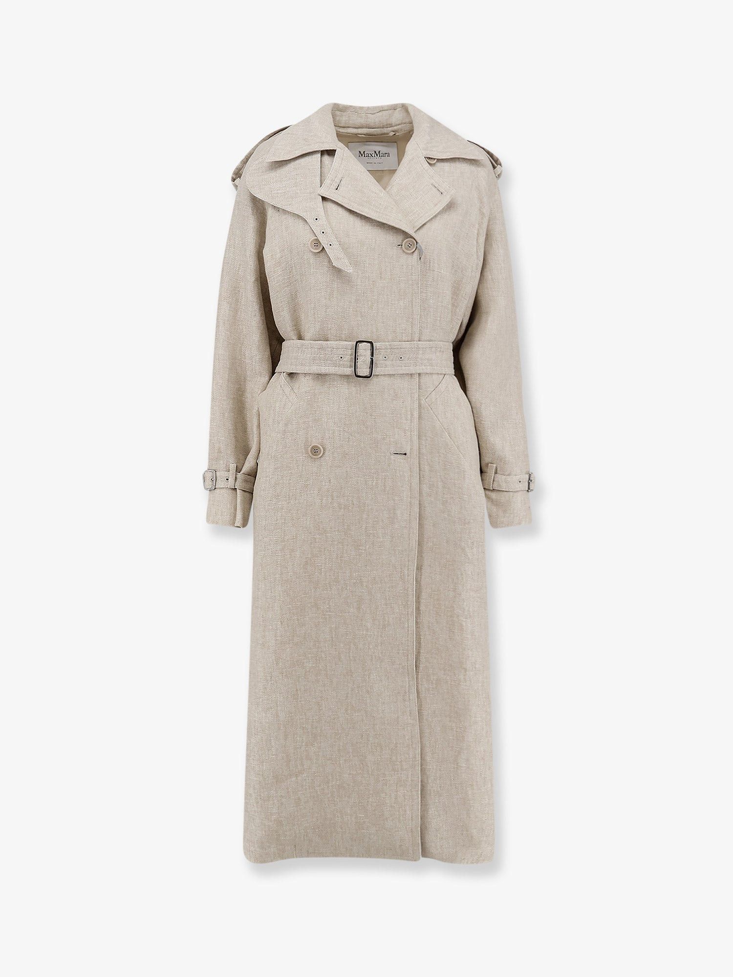 Max Mara Mxspedaggi Linen Trench Size M / US 6-8 / IT 42-44 - 1 Thumbnail